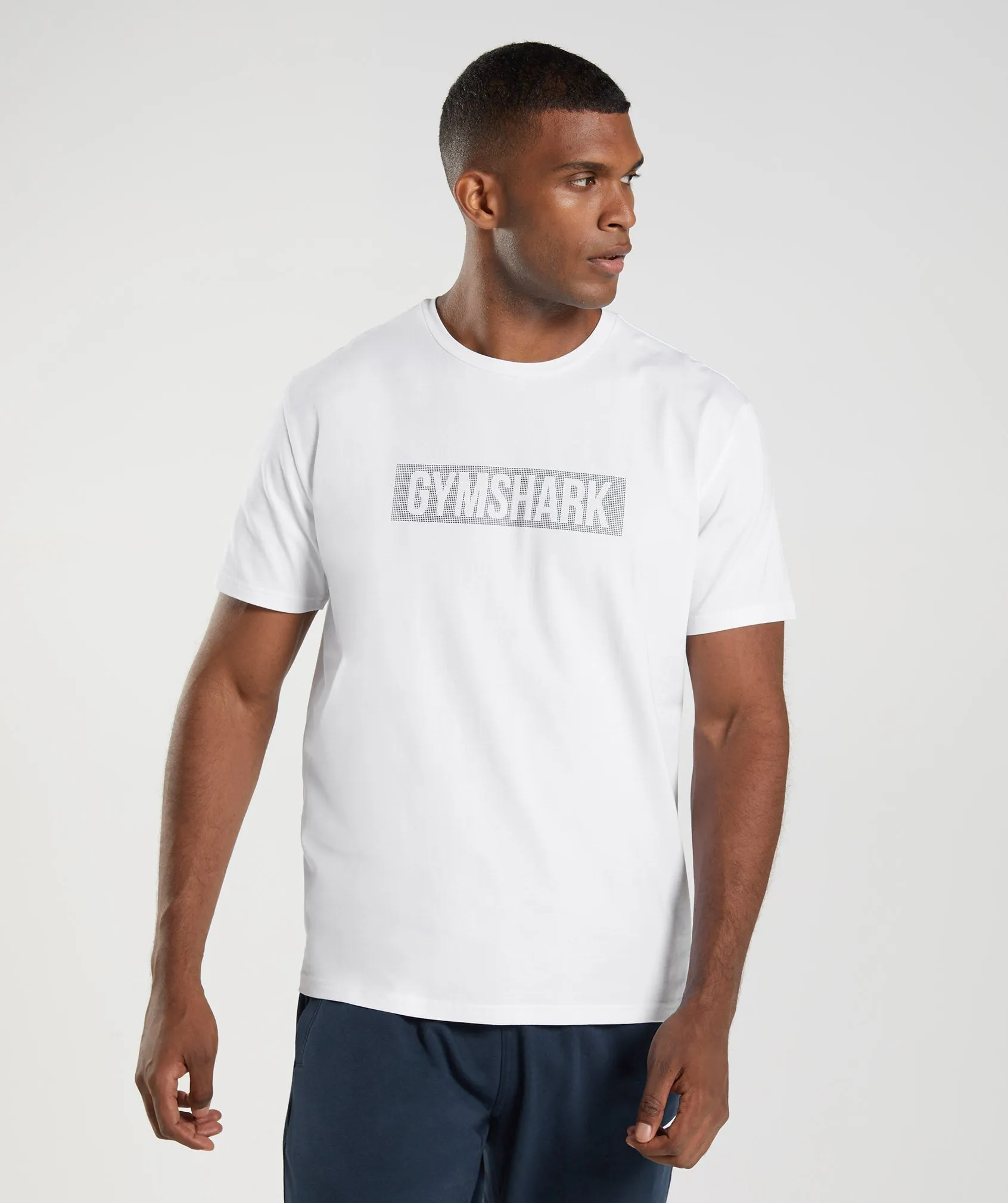 Gymshark Block T-Shirt - White sold by Gymshark