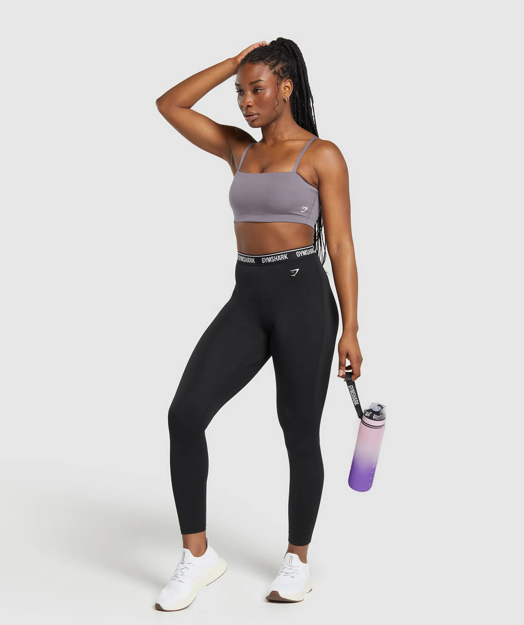 Gymshark Bandeau Sports Bra - Fog Purple sold by Gymshark product image thumbnail 4