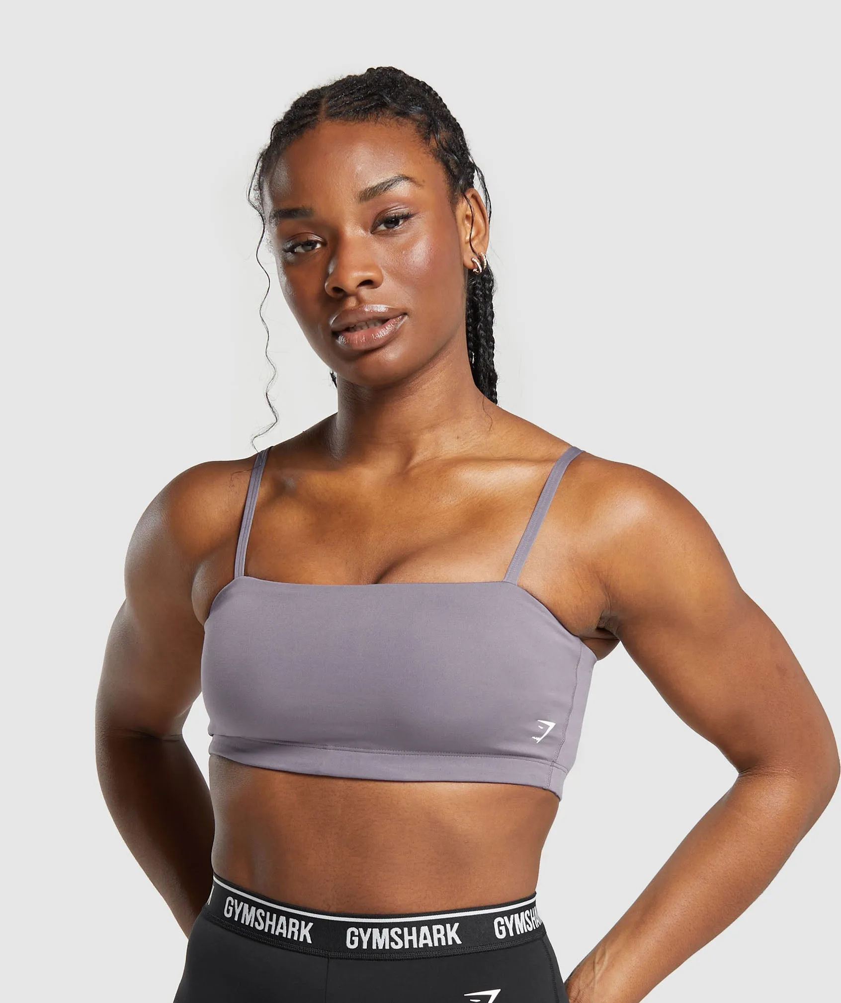 Gymshark Bandeau Sports Bra - Fog Purple sold by Gymshark