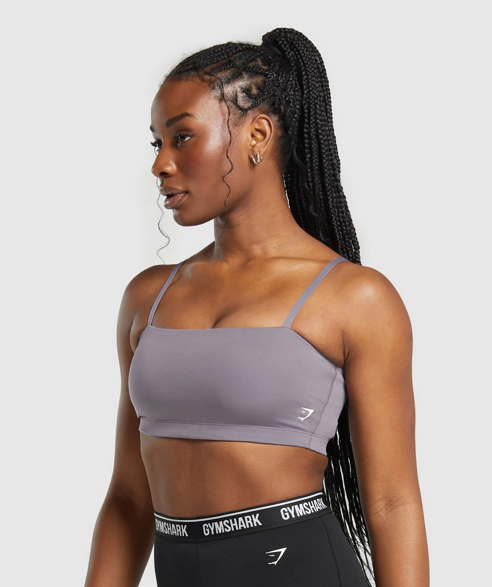 Gymshark Bandeau Sports Bra - Fog Purple sold by Gymshark product image thumbnail 3