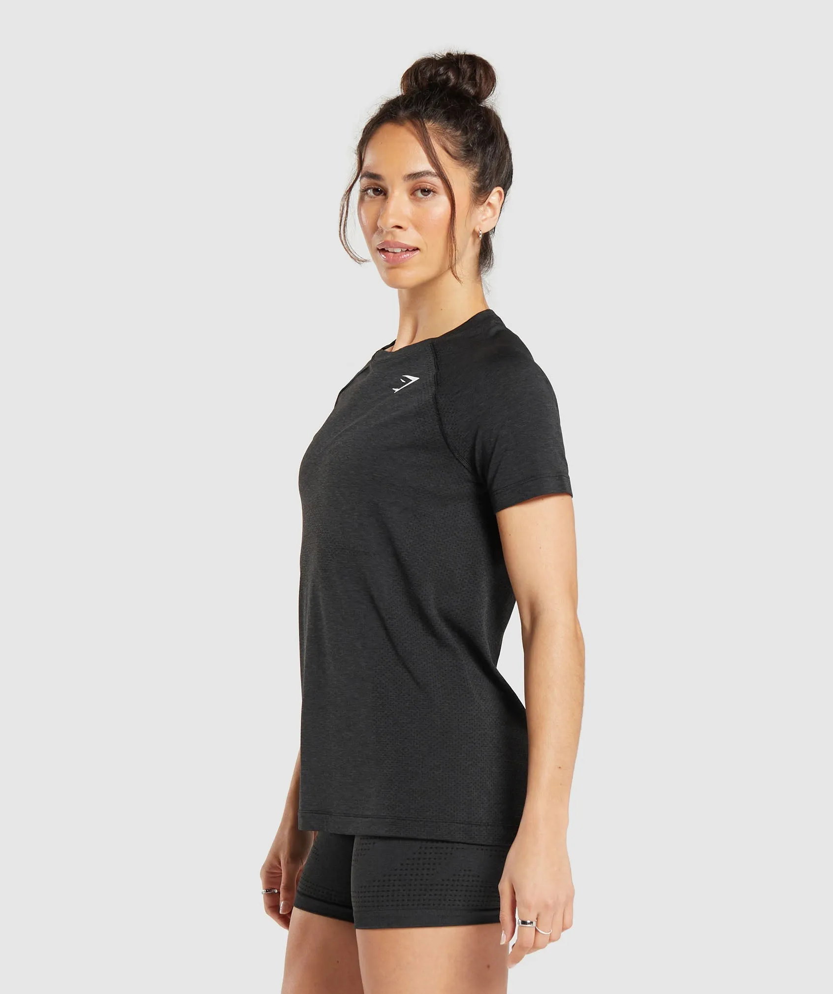 Gymshark Vital Light T-Shirt - Black Marl sold by Gymshark product image thumbnail 3