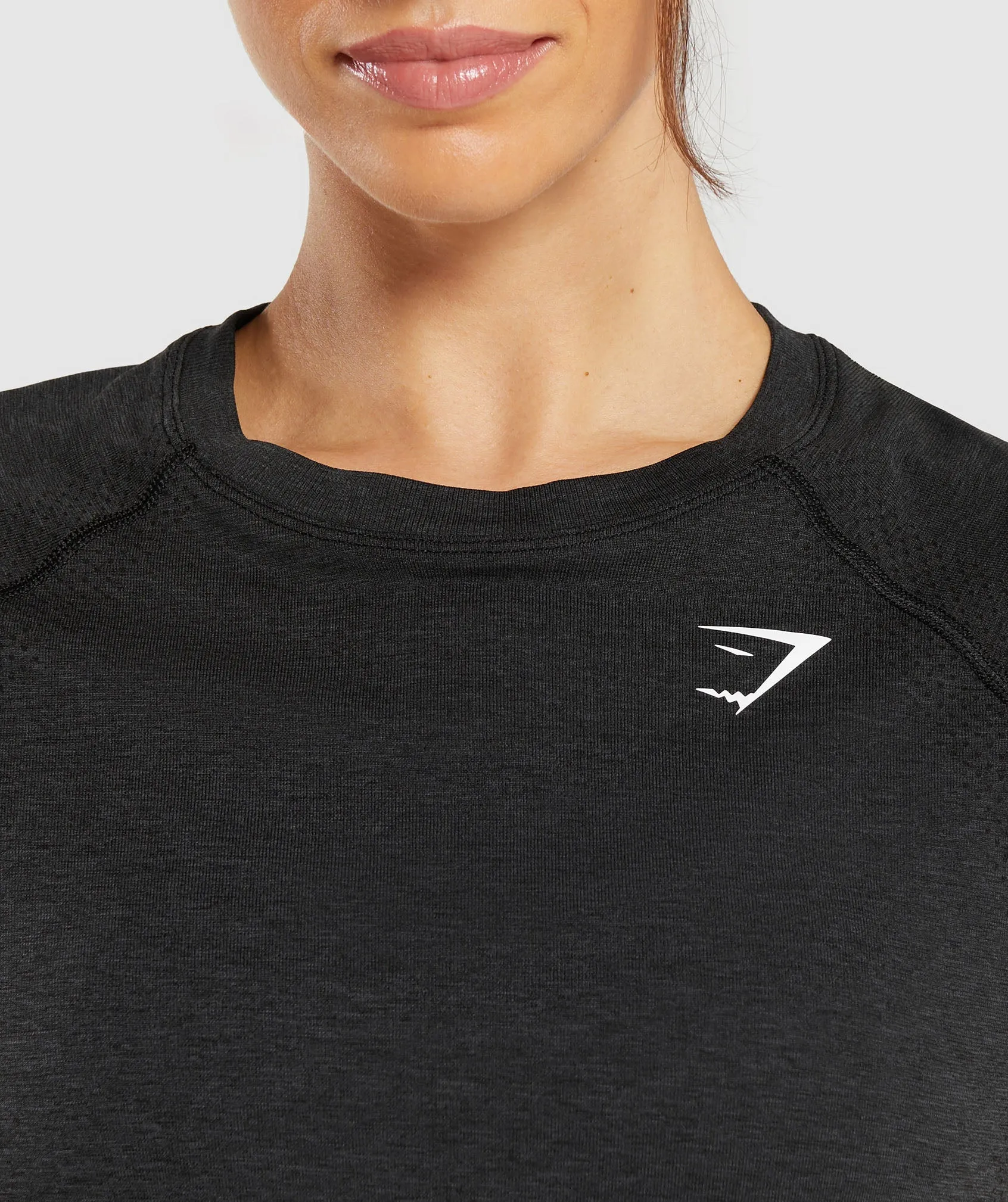 Gymshark Vital Light T-Shirt - Black Marl sold by Gymshark product image thumbnail 5