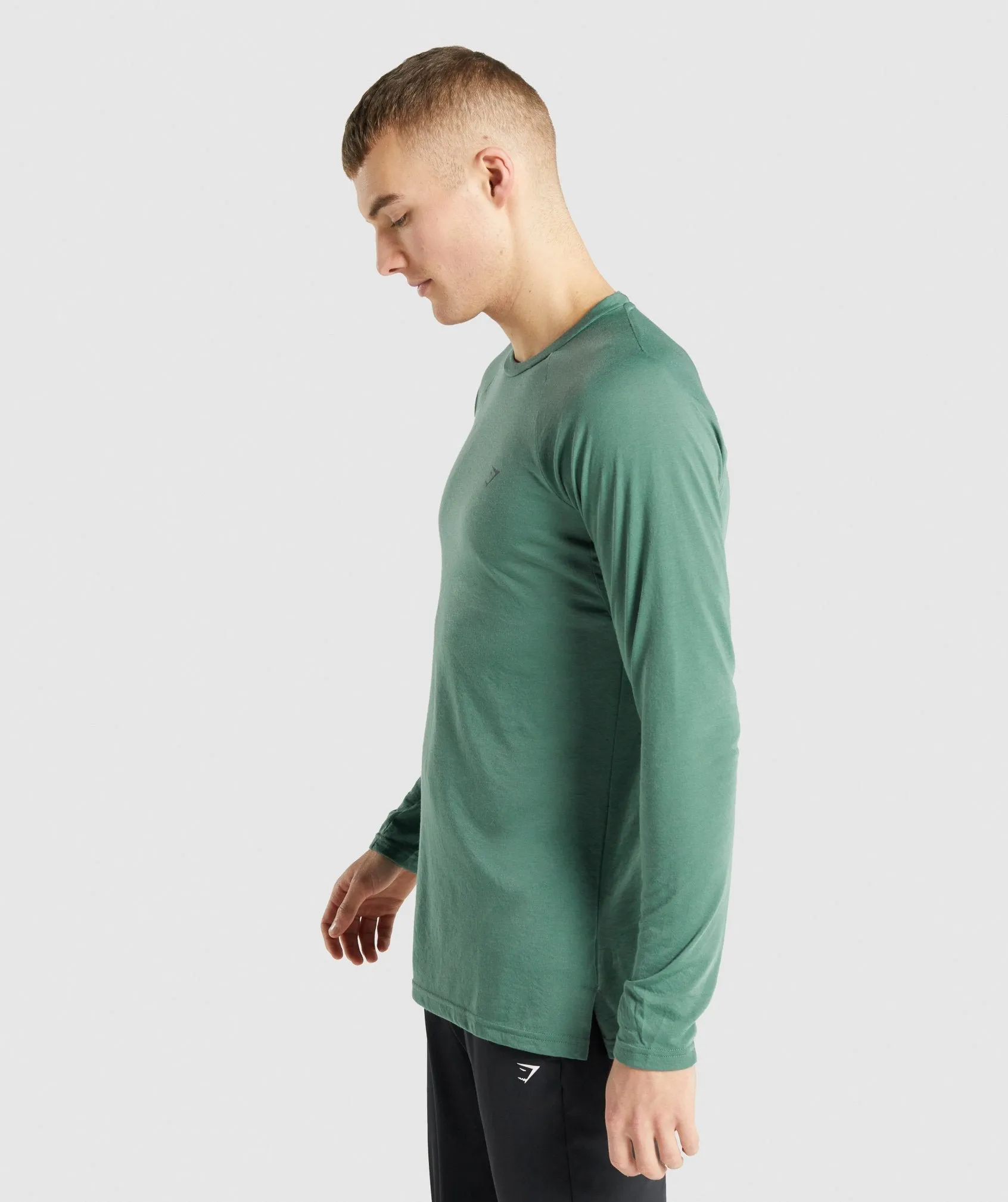 Gymshark Studio Long Sleeve T-Shirt - Green sold by Gymshark product image thumbnail 3