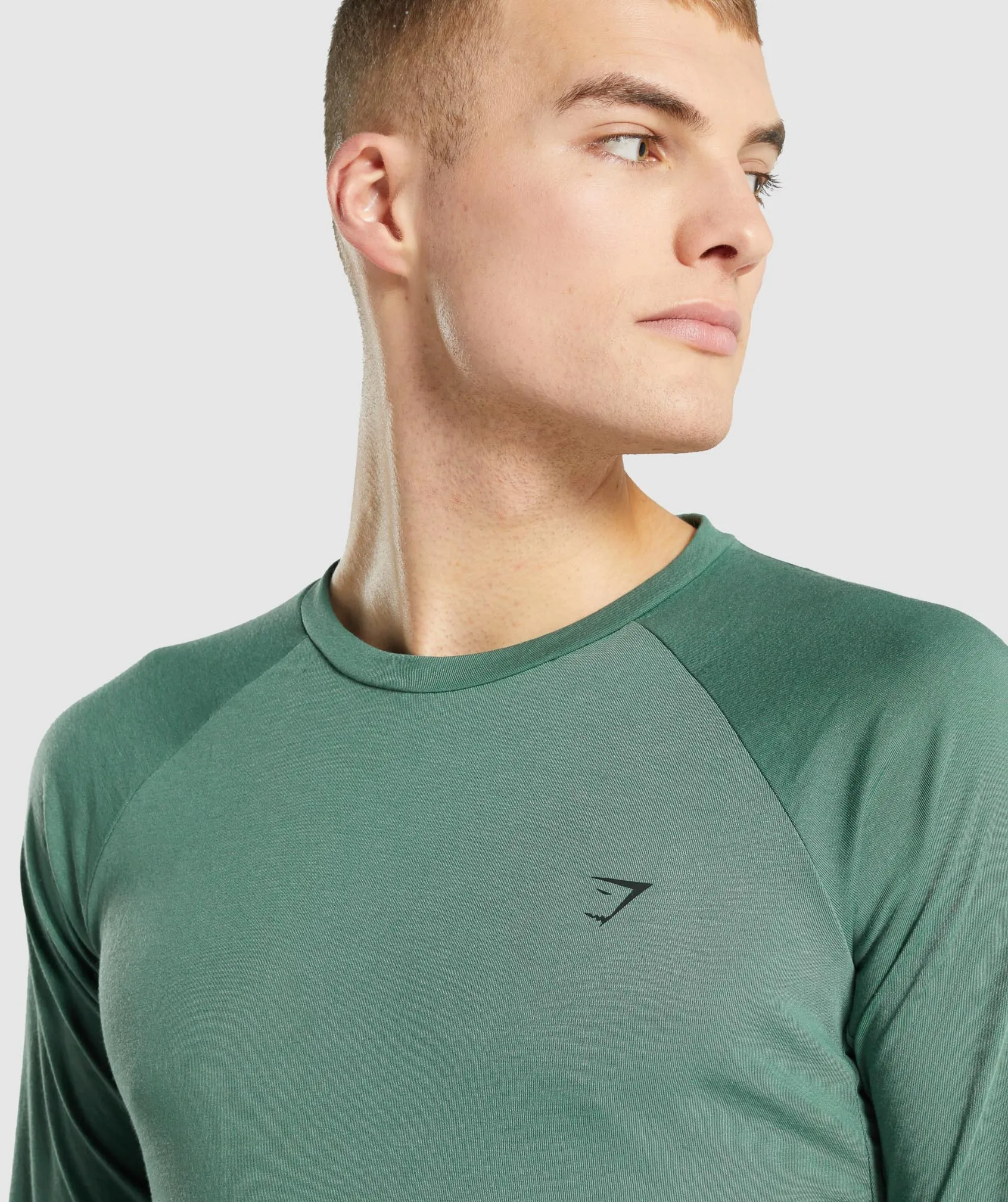 Gymshark Studio Long Sleeve T-Shirt - Green sold by Gymshark product image thumbnail 5