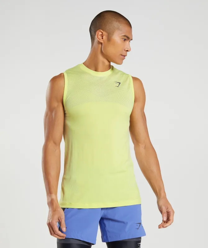 Gymshark Apex Seamless Tank - Firefly Green/White sold by Gymshark
