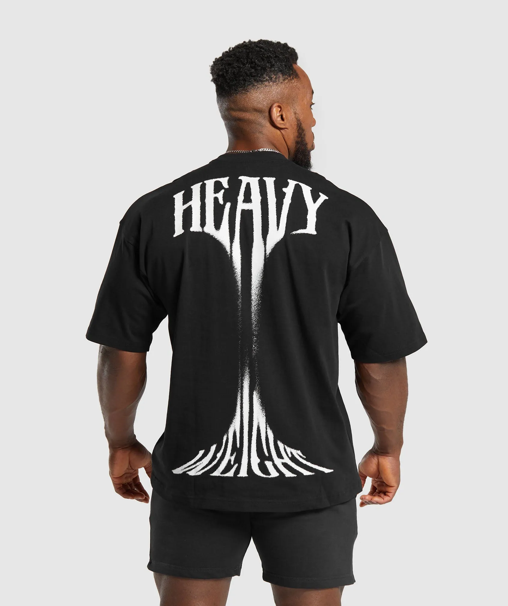 Gymshark Heavy Weight Graphic T-Shirt - Black sold by Gymshark