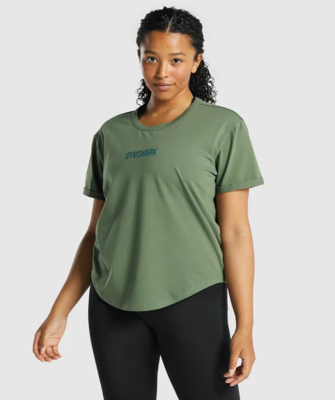 Gymshark Apollo Graphic T-Shirt - Green sold by Gymshark