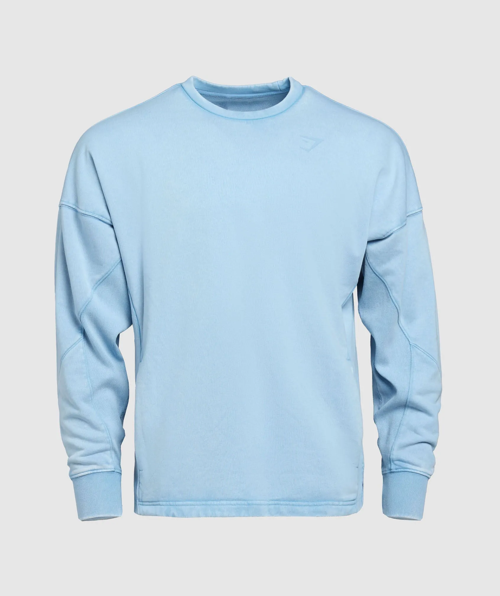 Gymshark Power Washed Crew - Ozone Blue sold by Gymshark product image thumbnail 4