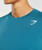Gymshark Arrival T-Shirt - Atlantic Blue sold by Gymshark