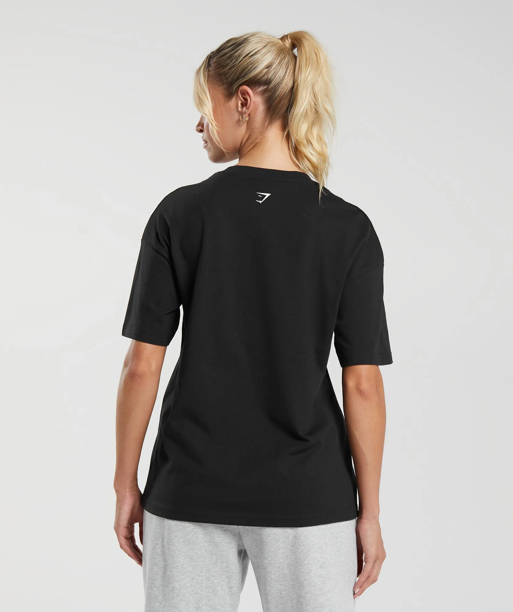 Gymshark Shark Attack Oversized T-Shirt - Black sold by Gymshark product image thumbnail 2