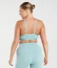 DNU - Gymshark Vital Seamless 2.0 V Neck Sports Bra - Pearl Blue Marl sold by Gymshark