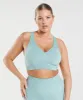 DNU - Gymshark Vital Seamless 2.0 V Neck Sports Bra - Pearl Blue Marl sold by Gymshark