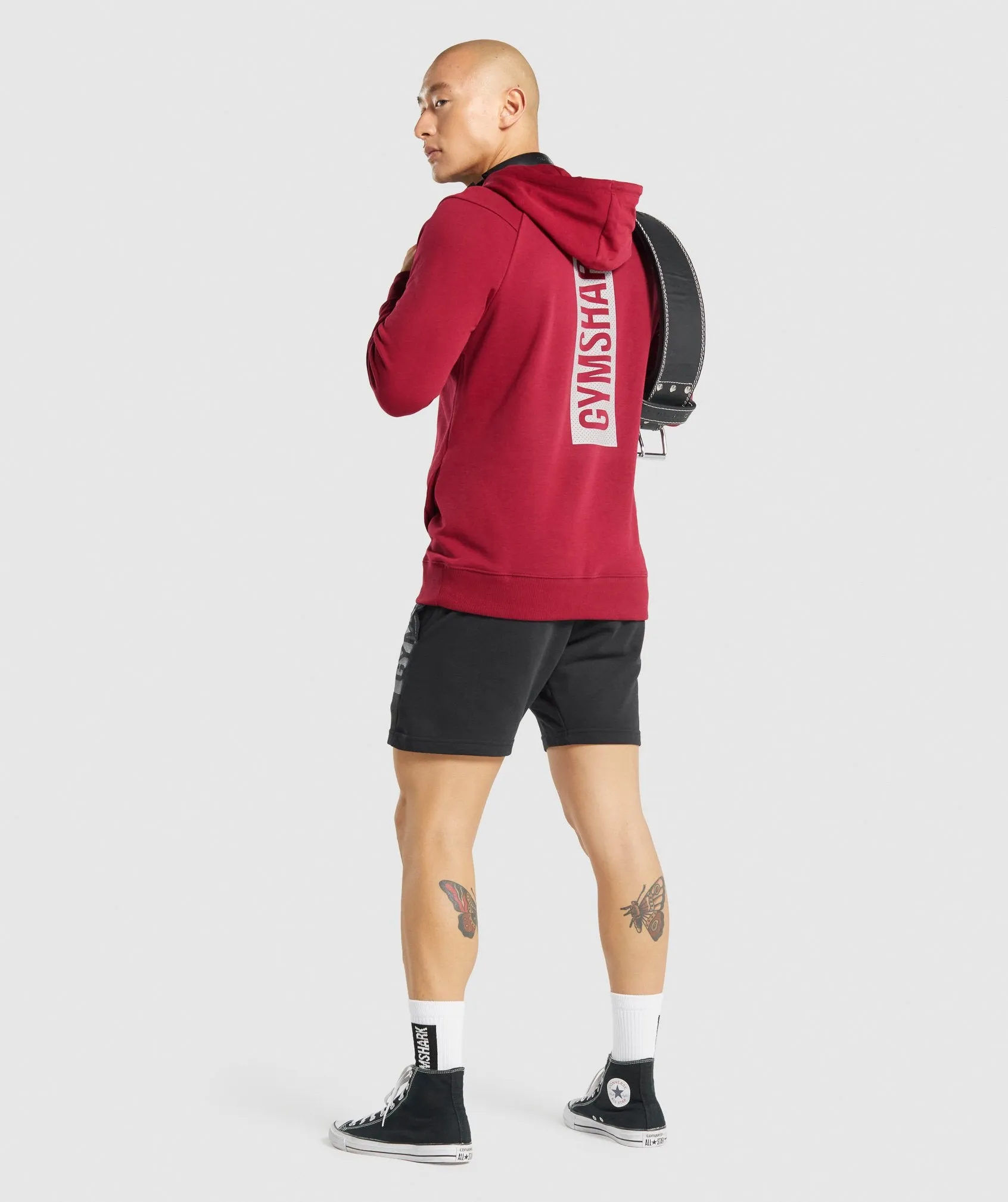 Gymshark Bold Hoodie - Burgundy sold by Gymshark product image thumbnail 4