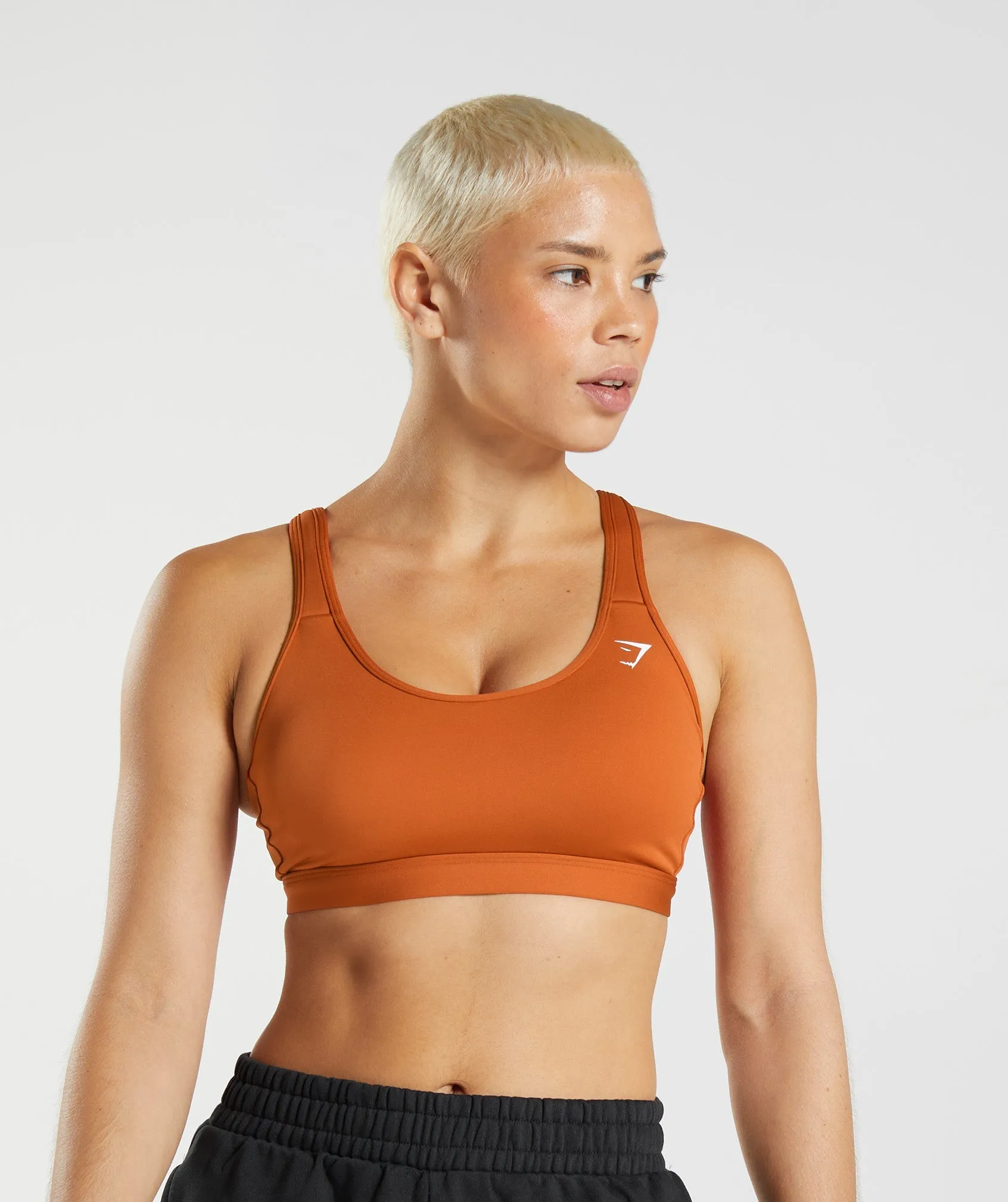 Gymshark Scoop Neck Sports Bra - Cayenne Red sold by Gymshark