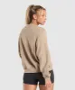 Gymshark Rest Day Cotton Contour Pullover - Cement Brown sold by Gymshark
