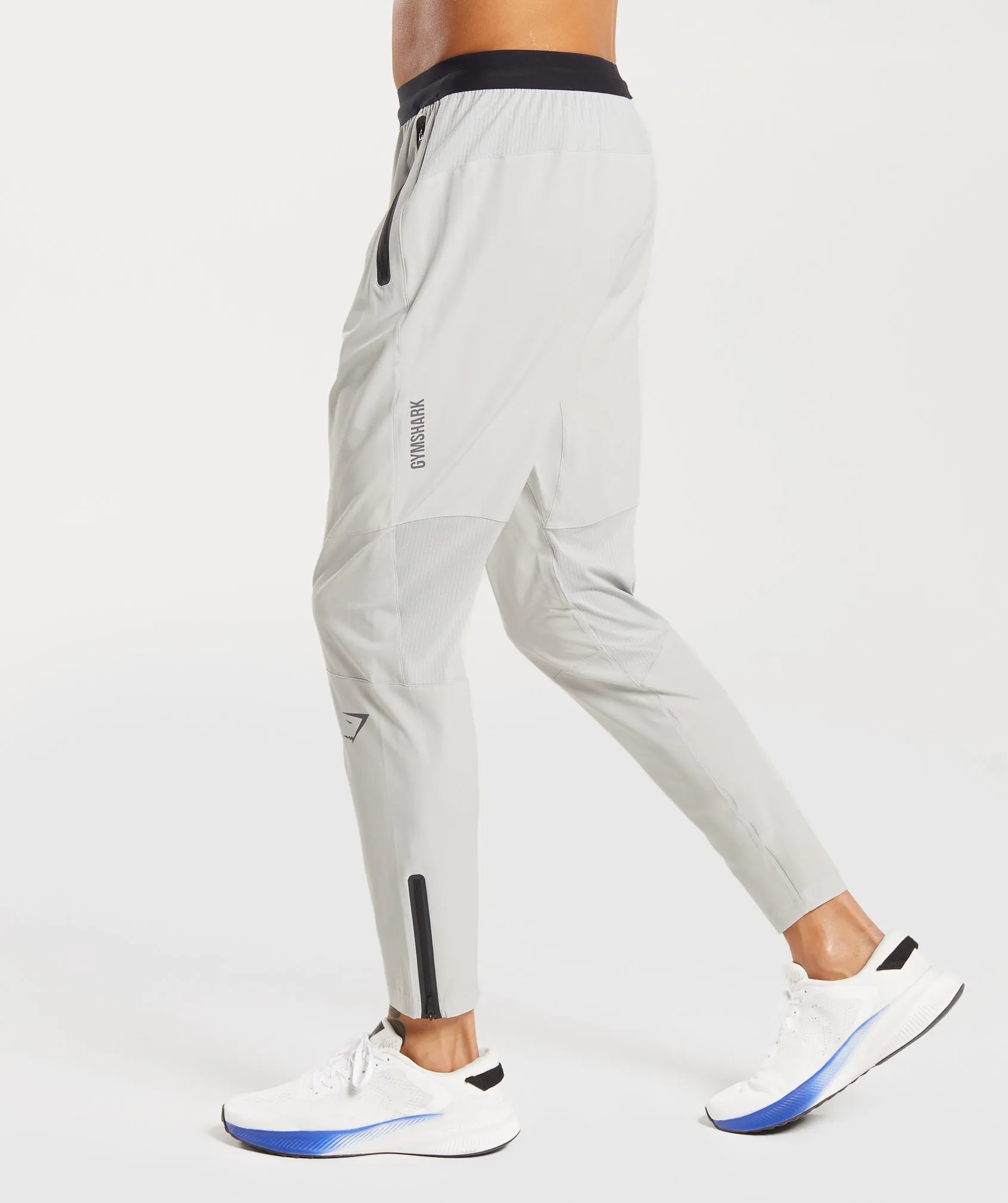 Gymshark Hybrid Woven Joggers - Light Grey sold by Gymshark product image thumbnail 3