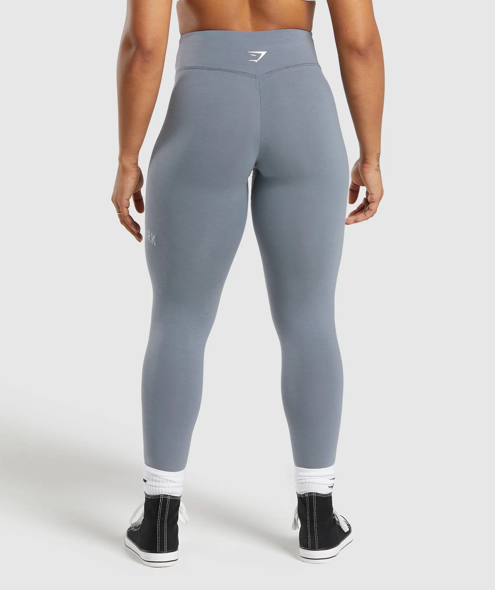 Gymshark Gymshark Lifting Logo Leggings - Iron Blue sold by Gymshark product image thumbnail 2