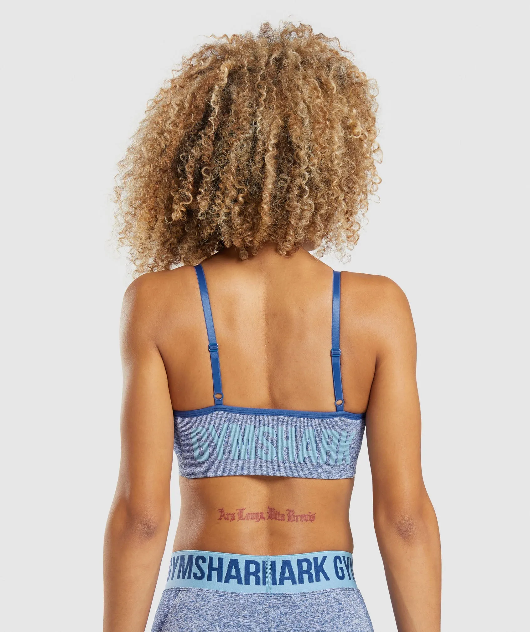 Gymshark Flex Strappy Sports Bra - Earl Blue Marl sold by Gymshark product image thumbnail 2