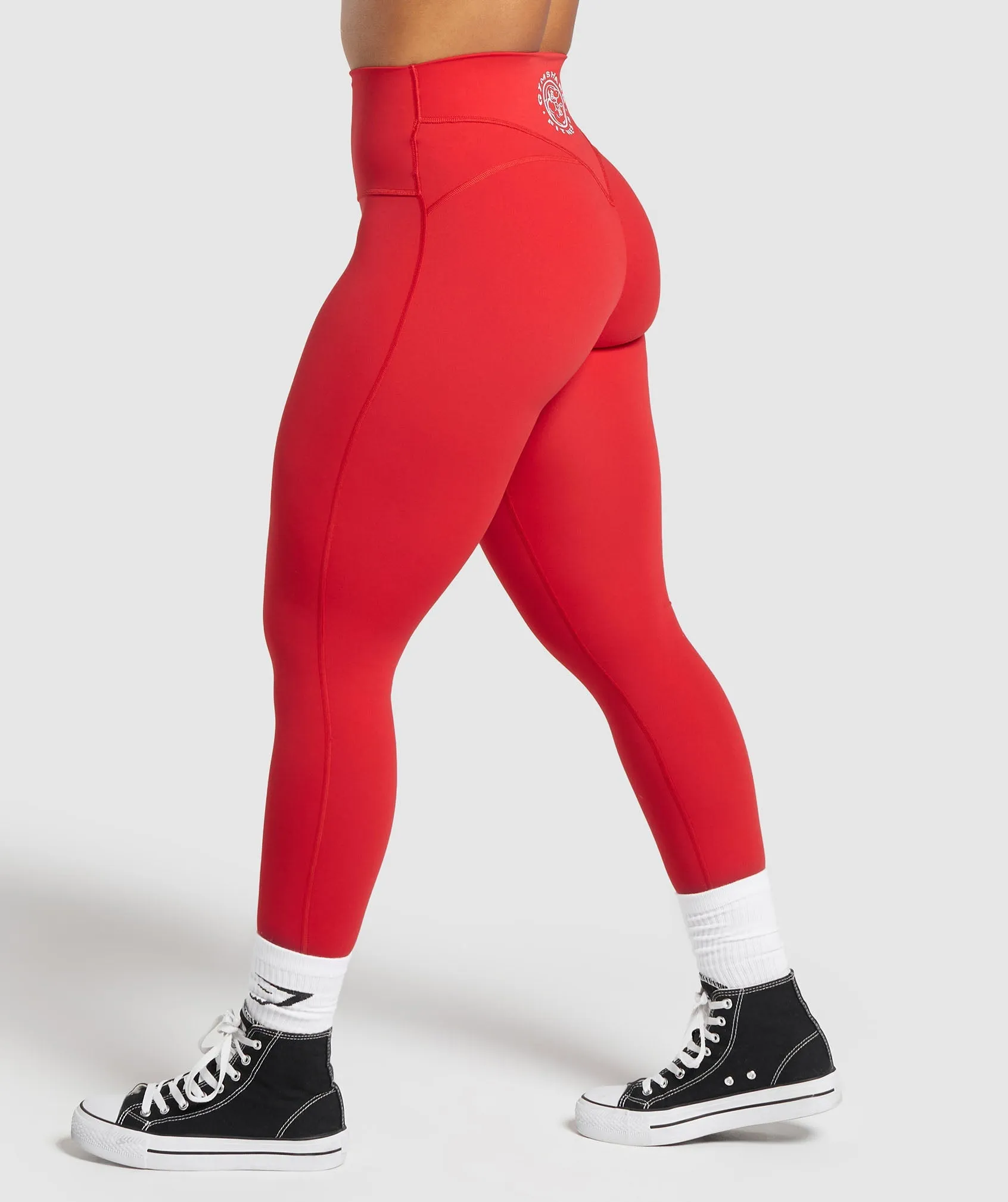 Gymshark Legacy Regular Leggings - Jamz Red sold by Gymshark product image thumbnail 3