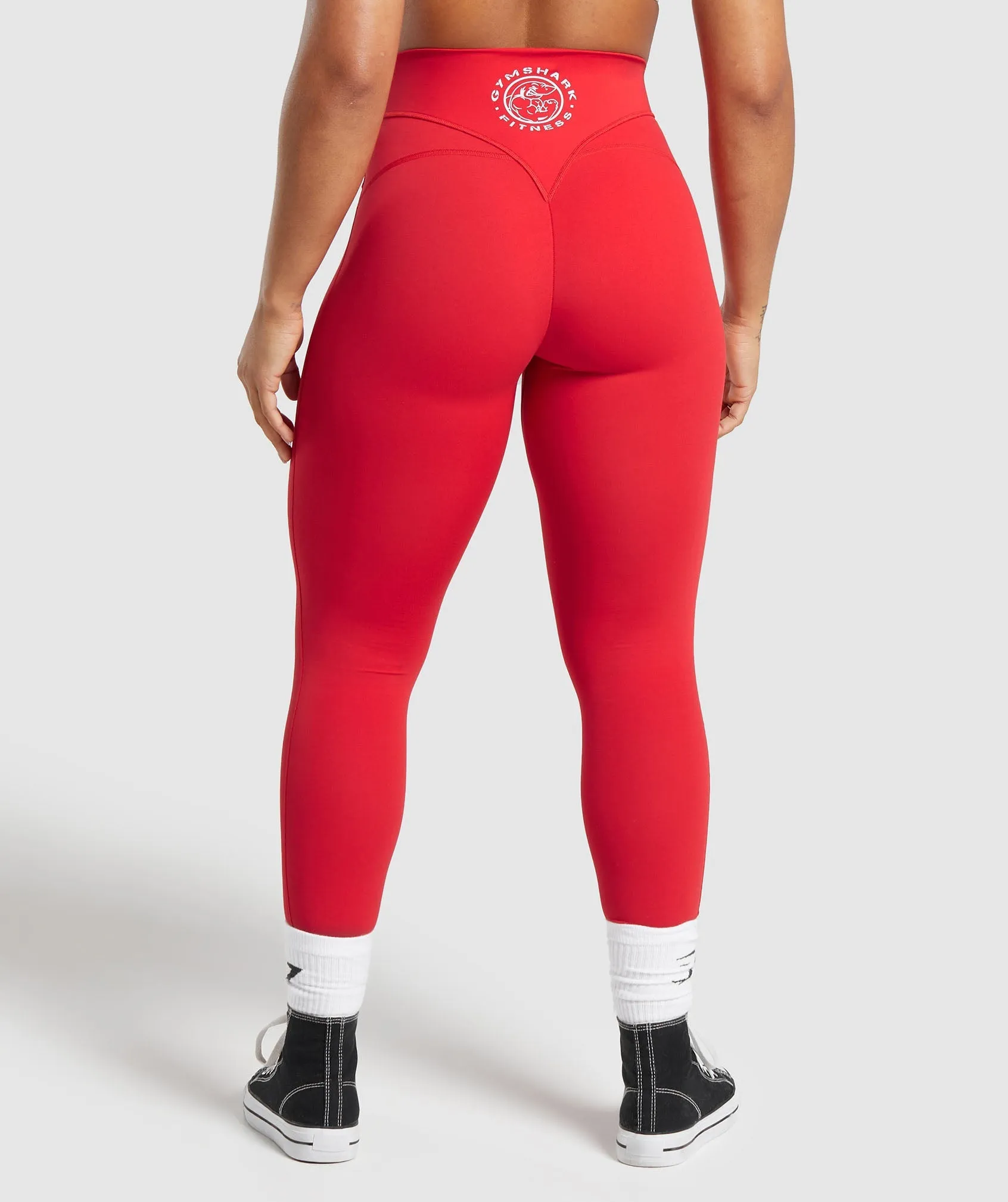 Gymshark Legacy Regular Leggings - Jamz Red sold by Gymshark product image thumbnail 2