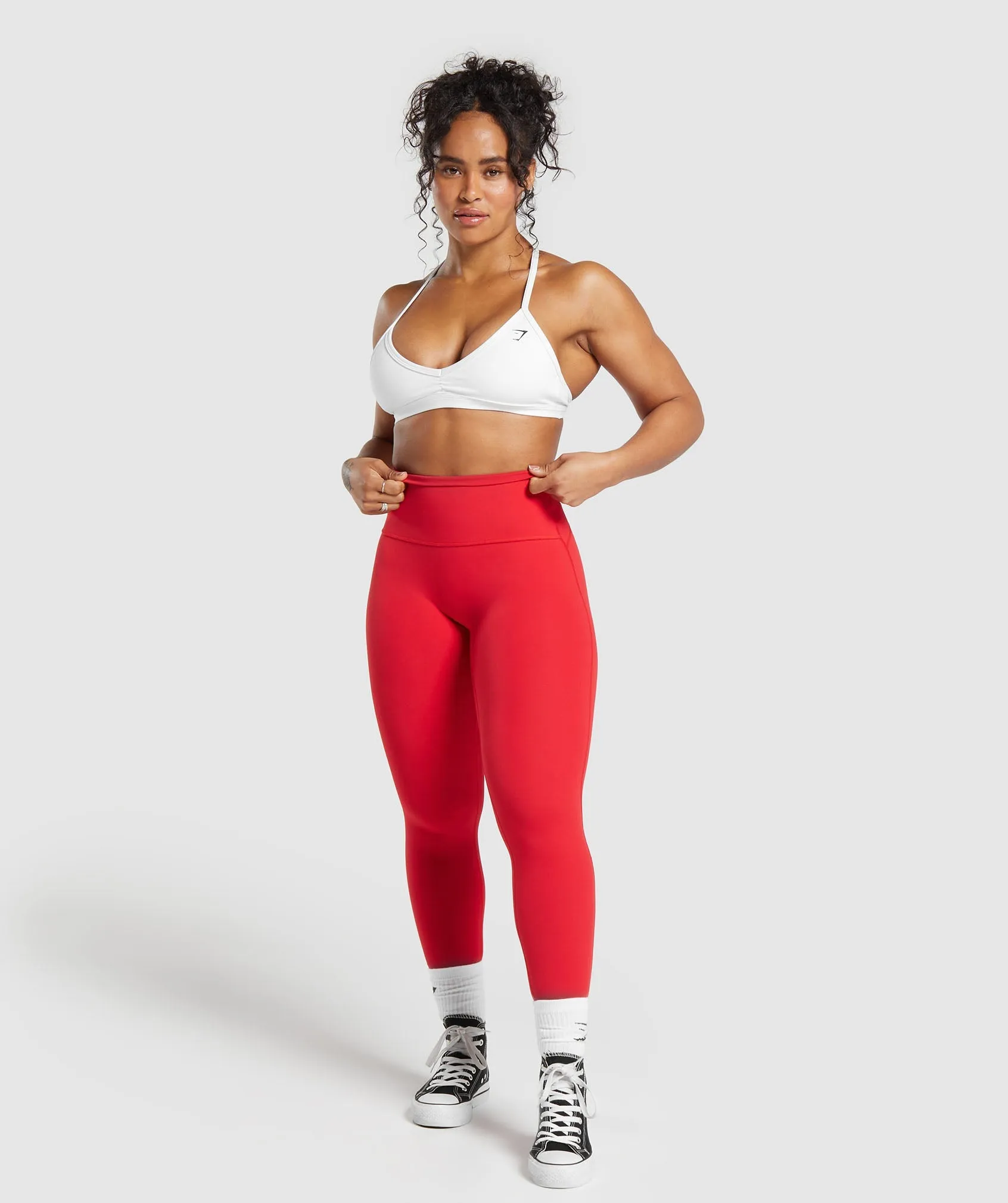 Gymshark Legacy Regular Leggings - Jamz Red sold by Gymshark product image thumbnail 4