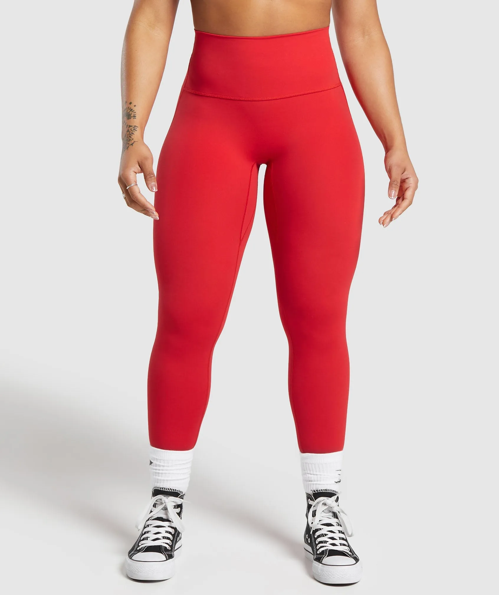 Gymshark Legacy Regular Leggings - Jamz Red sold by Gymshark