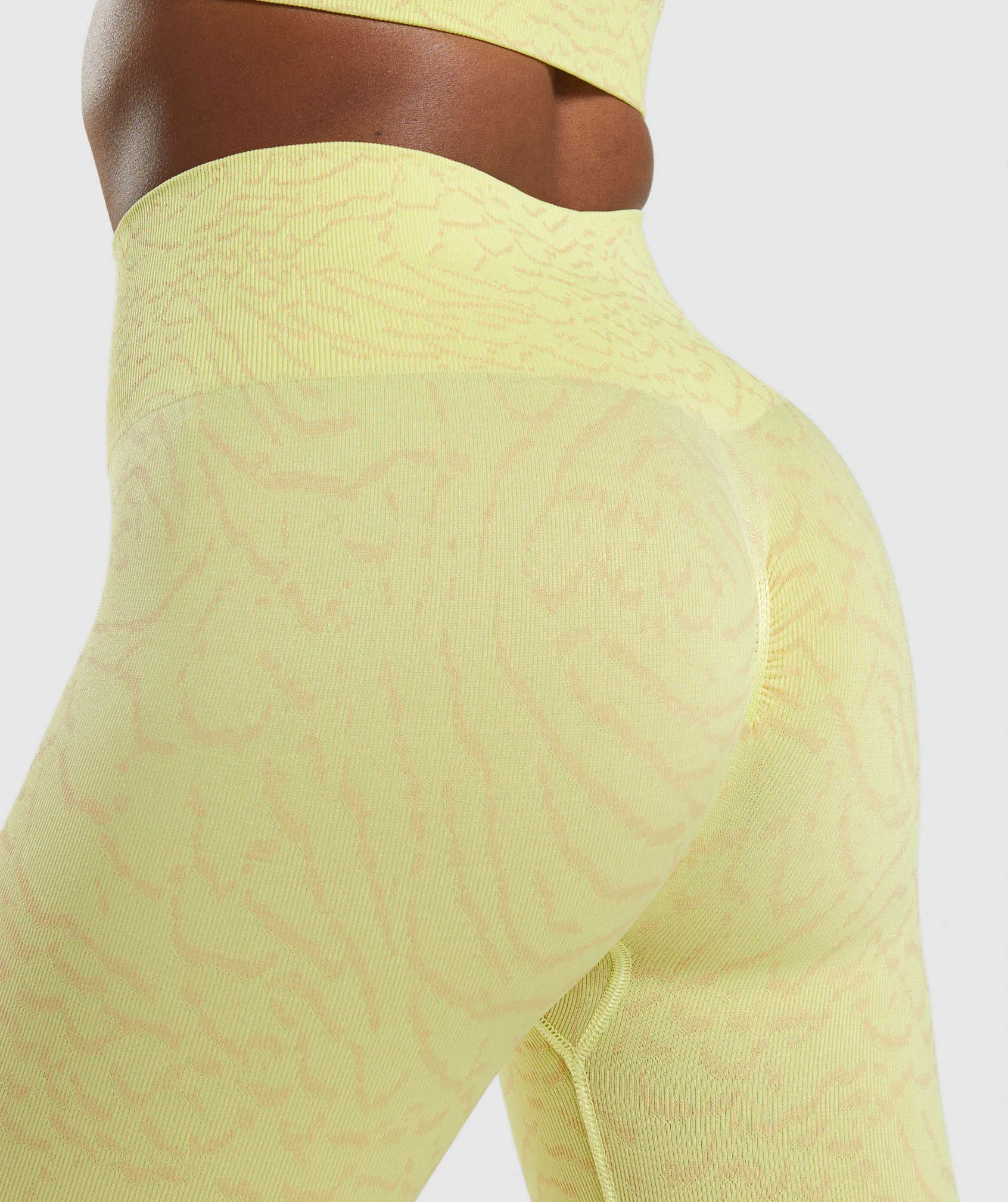 Gymshark Adapt Animal Seamless Leggings - Firefly Yellow sold by Gymshark product image thumbnail 5