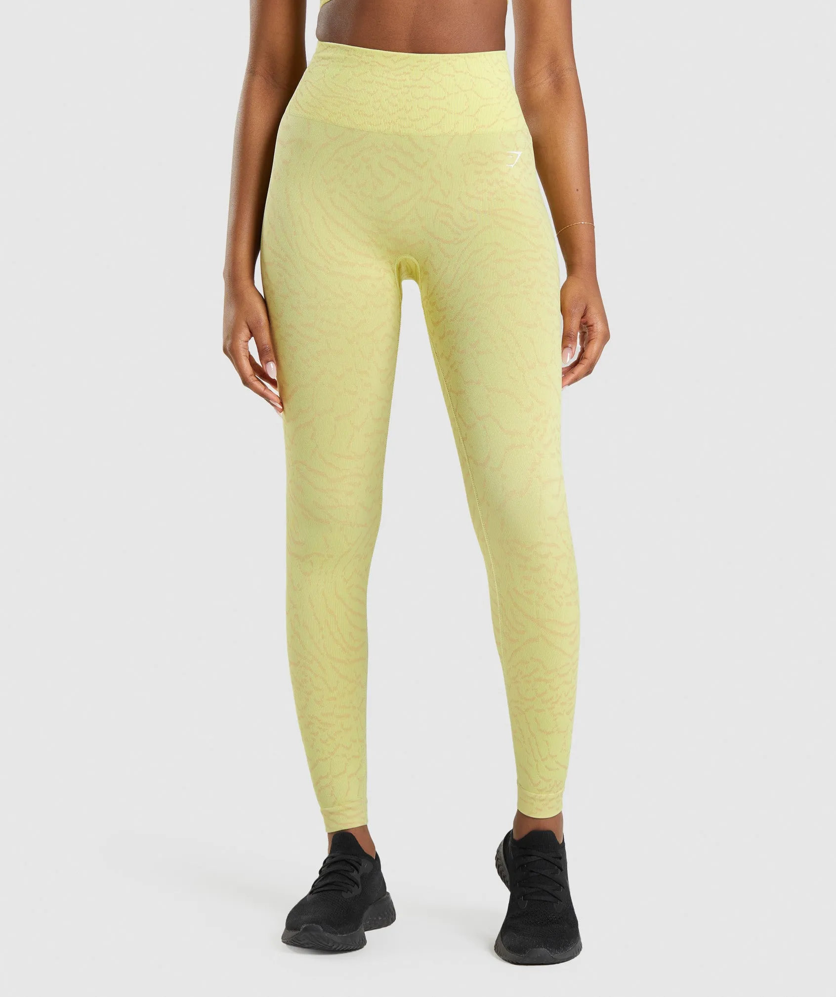 Gymshark Adapt Animal Seamless Leggings - Firefly Yellow sold by Gymshark