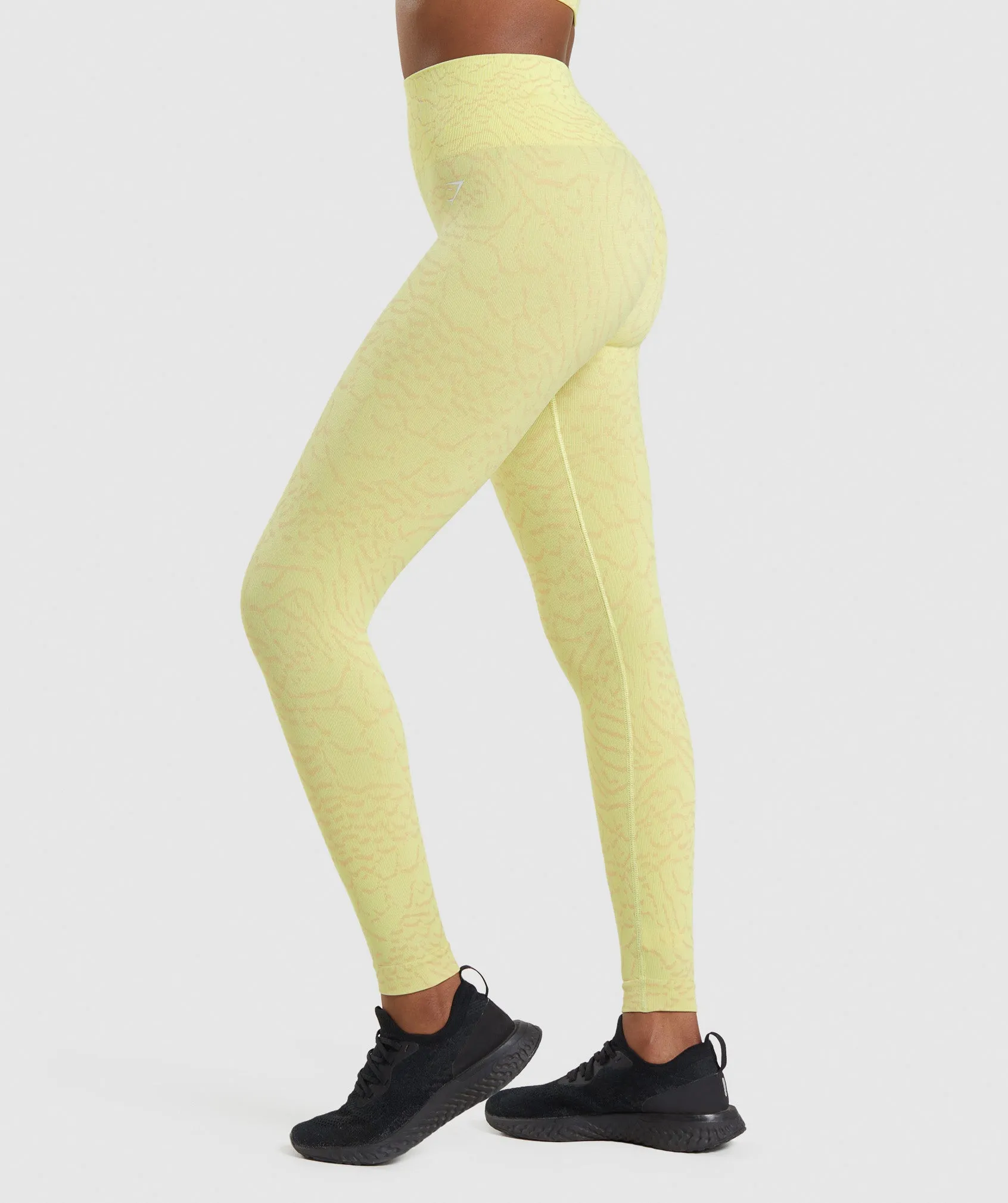 Gymshark Adapt Animal Seamless Leggings - Firefly Yellow sold by Gymshark product image thumbnail 3