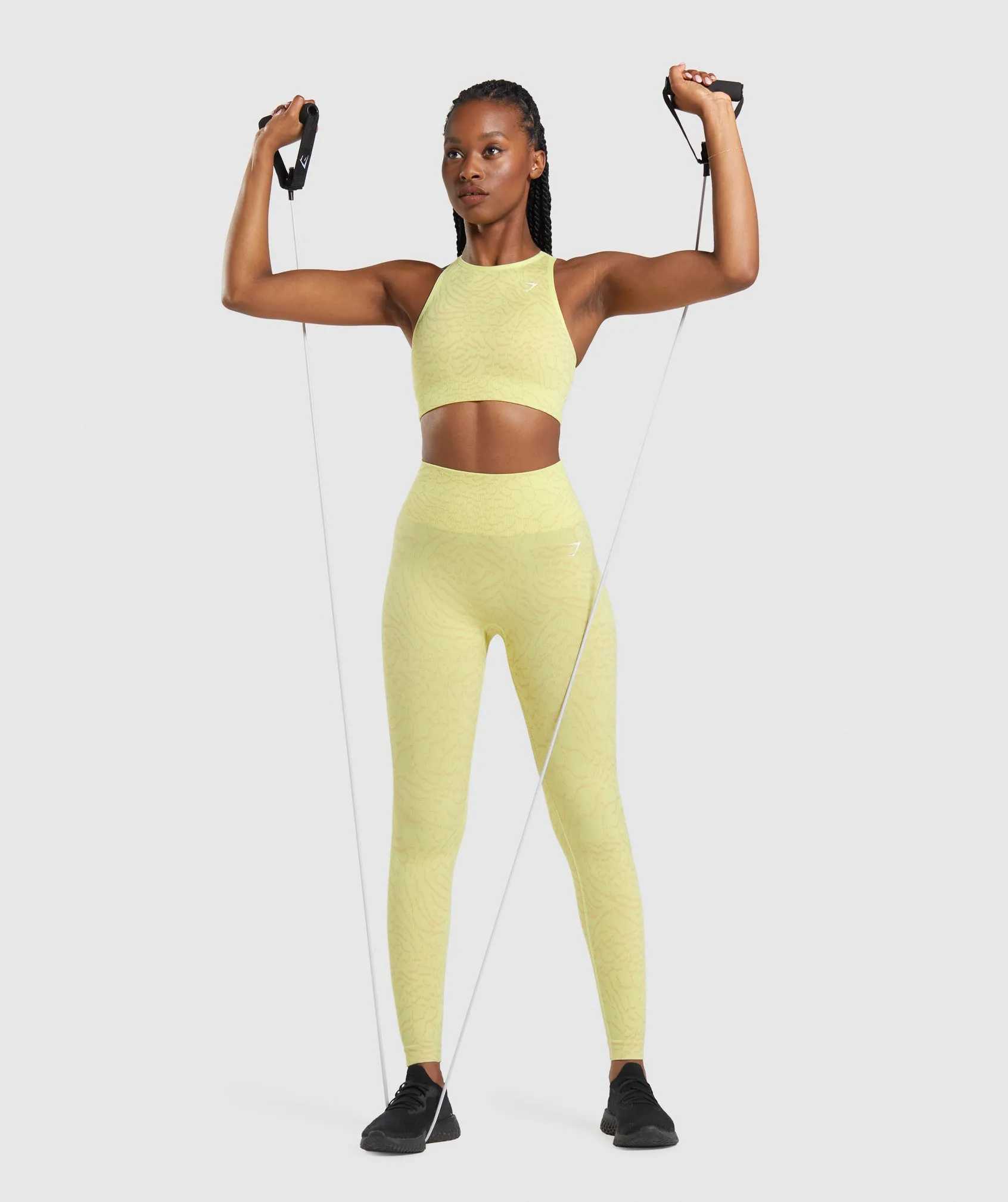 Gymshark Adapt Animal Seamless Leggings - Firefly Yellow sold by Gymshark product image thumbnail 4