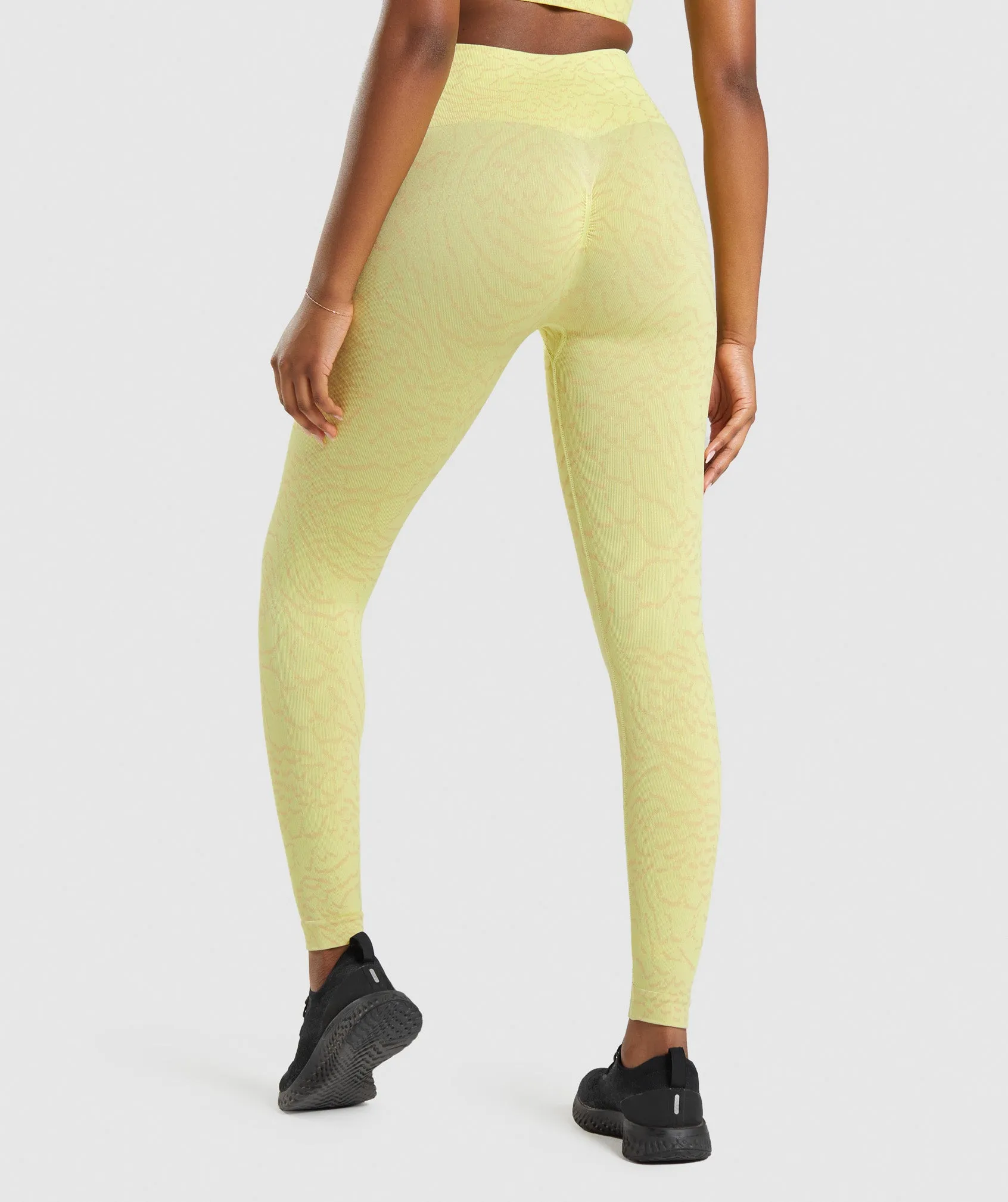 Gymshark Adapt Animal Seamless Leggings - Firefly Yellow sold by Gymshark product image thumbnail 2