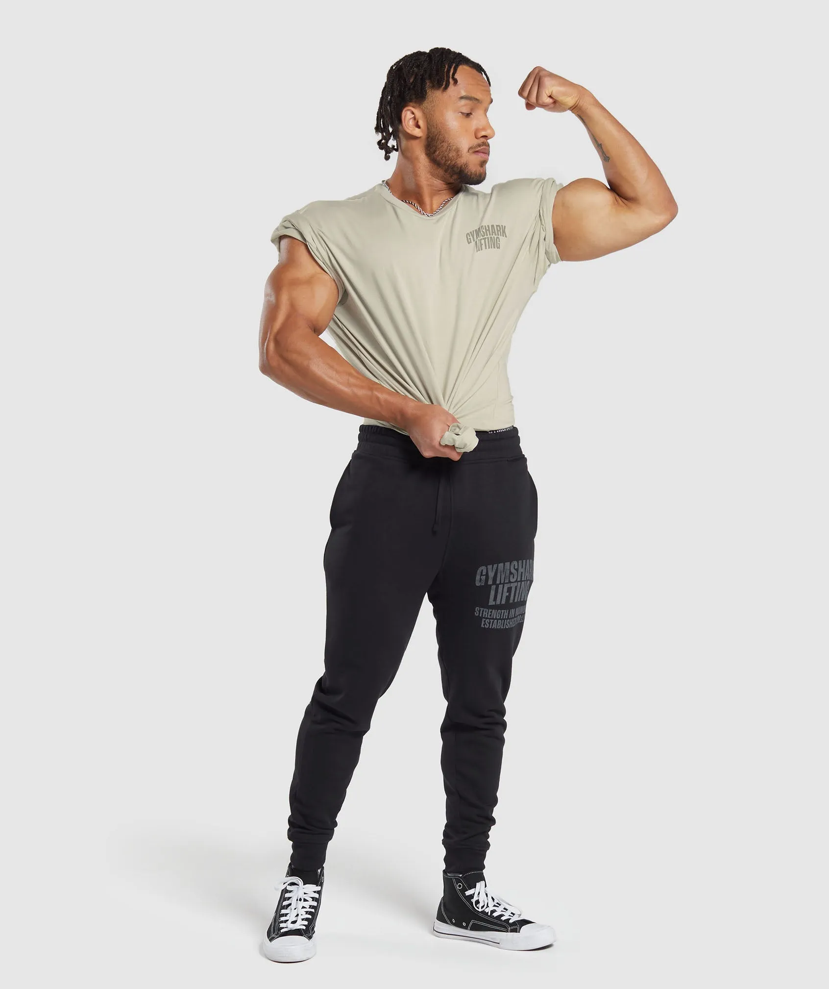 Gymshark Lifting T-Shirt - Pebble Grey sold by Gymshark product image thumbnail 4
