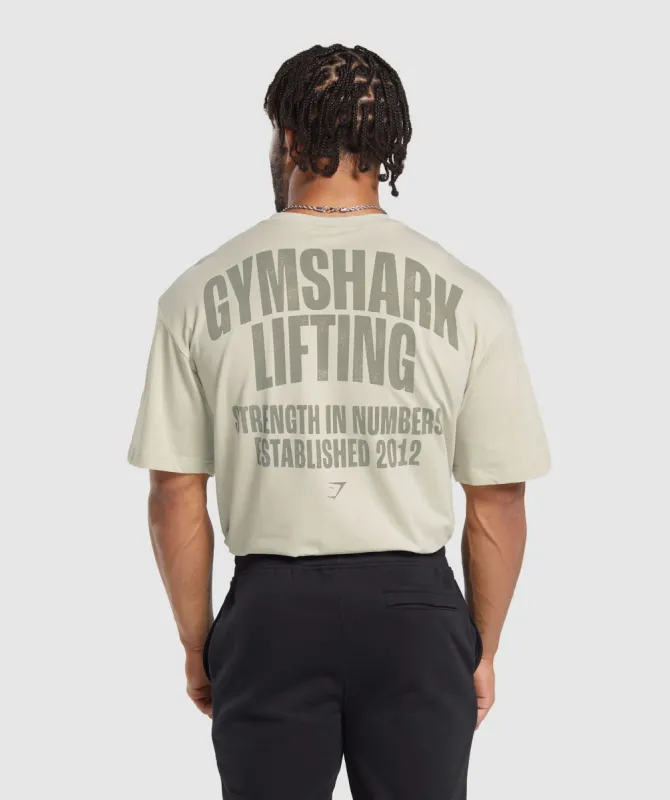 Gymshark Lifting T-Shirt - Pebble Grey sold by Gymshark