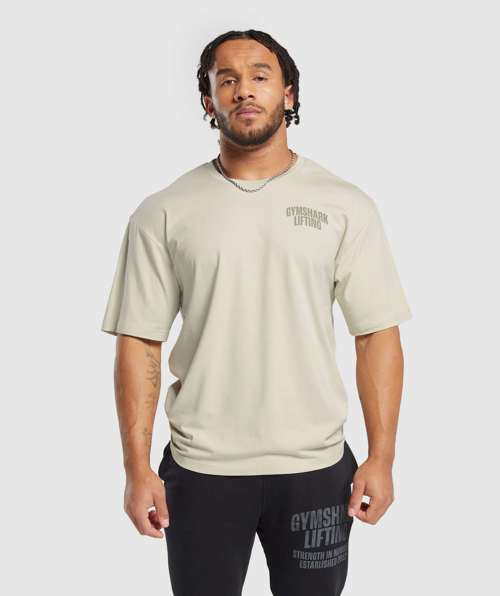 Gymshark Lifting T-Shirt - Pebble Grey sold by Gymshark product image thumbnail 2