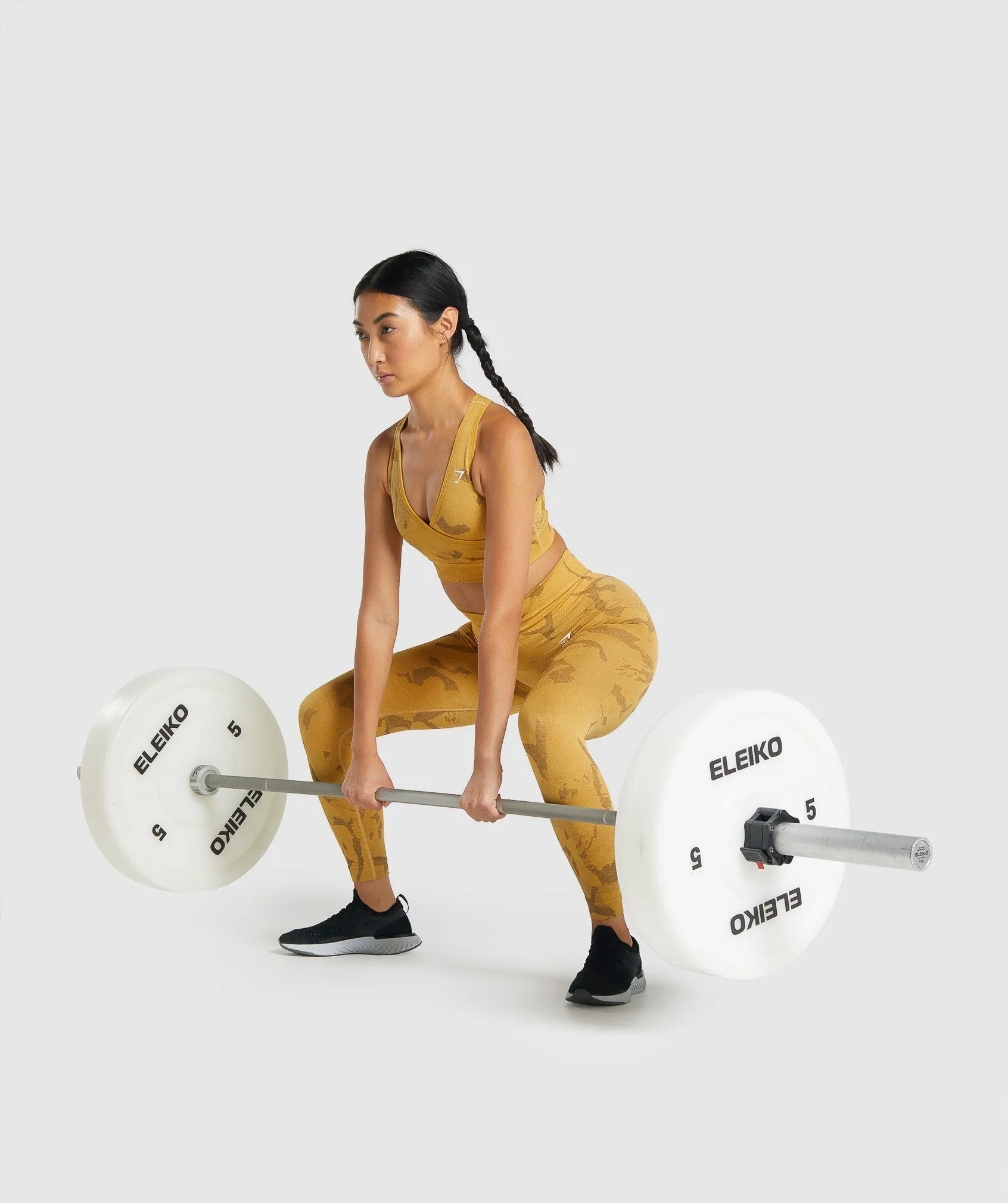 Gymshark Adapt Camo Seamless Sports Bra - Savanna | Yellow sold by Gymshark product image thumbnail 4