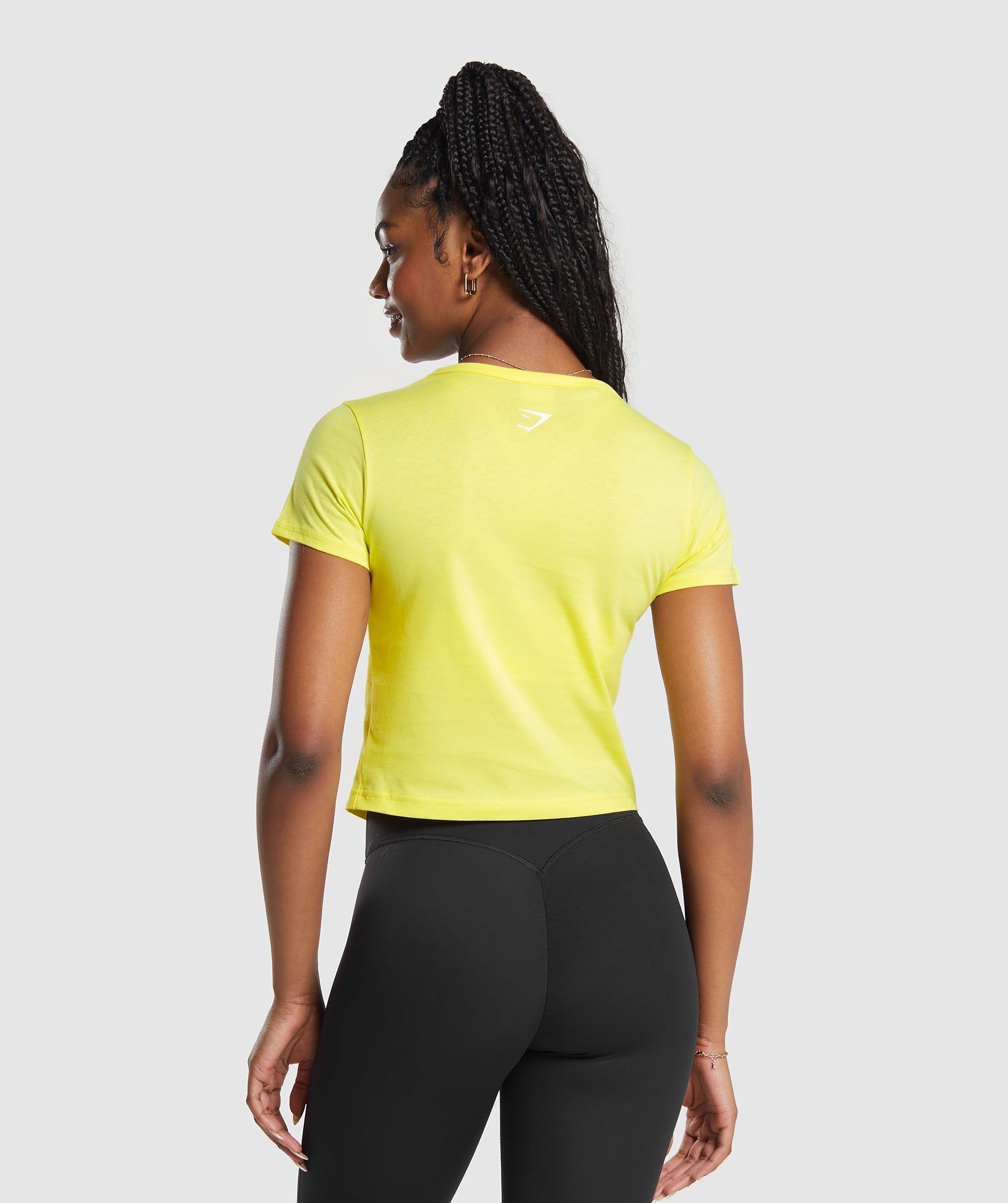 Gymshark Protein & Dreams Crop Top - Lemon Yellow sold by Gymshark product image thumbnail 2