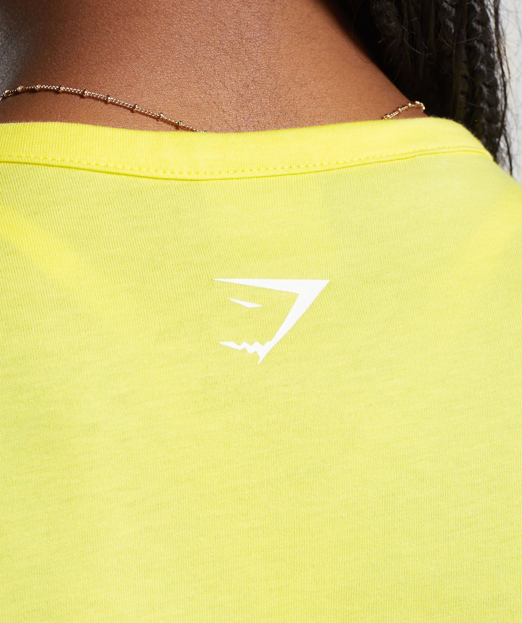 Gymshark Protein & Dreams Crop Top - Lemon Yellow sold by Gymshark product image thumbnail 5