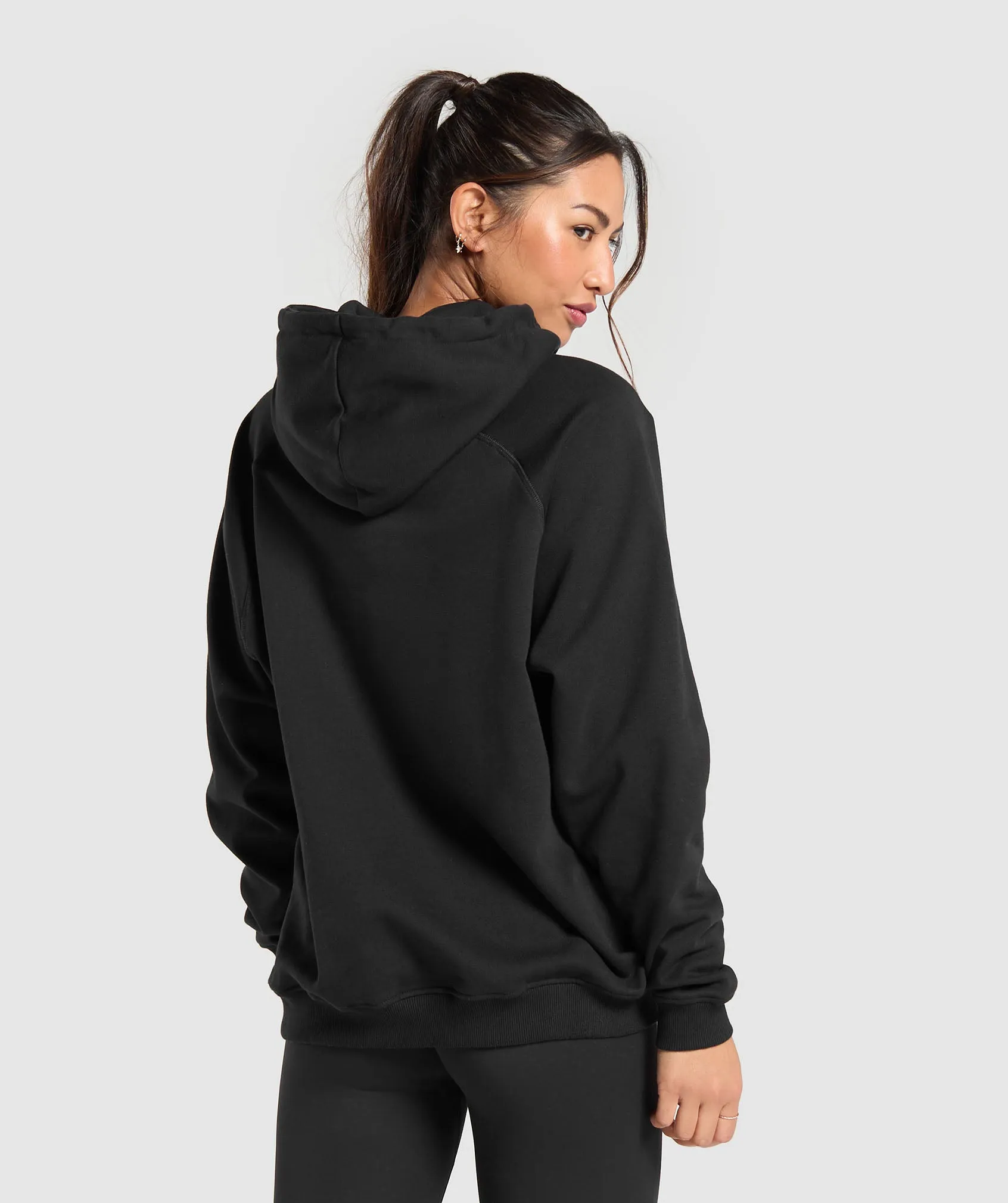 Gymshark Training Oversized Fleece Hoodie - Black sold by Gymshark product image thumbnail 2