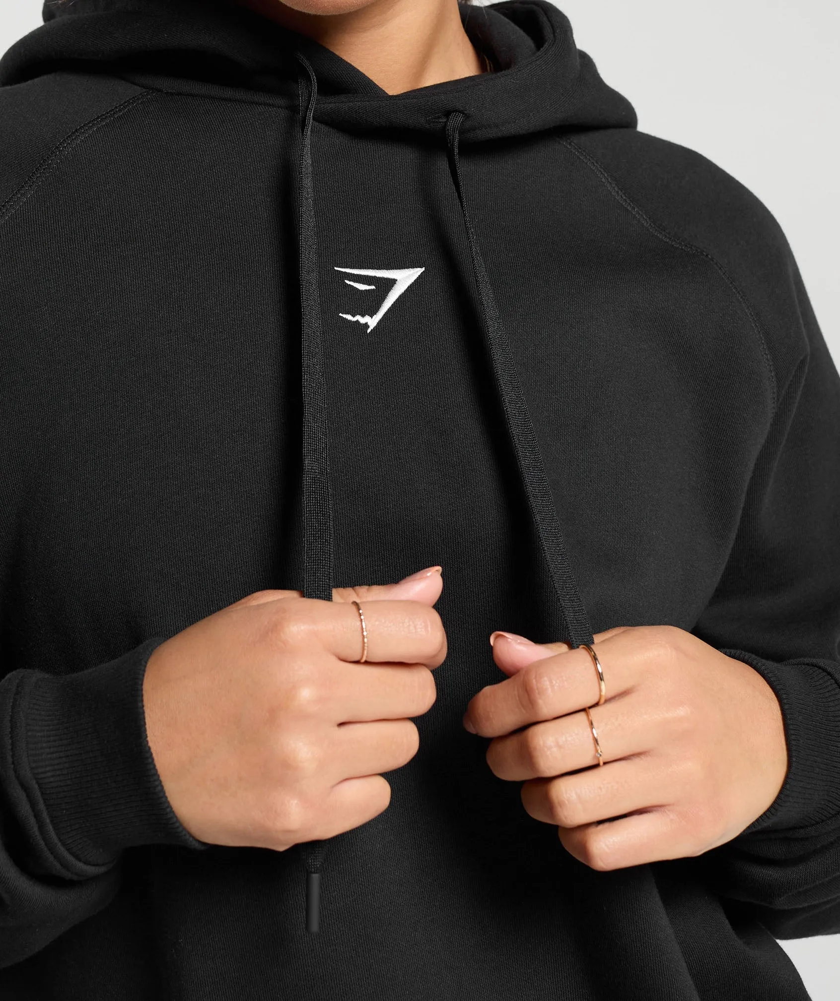 Gymshark Training Oversized Fleece Hoodie - Black sold by Gymshark product image thumbnail 5