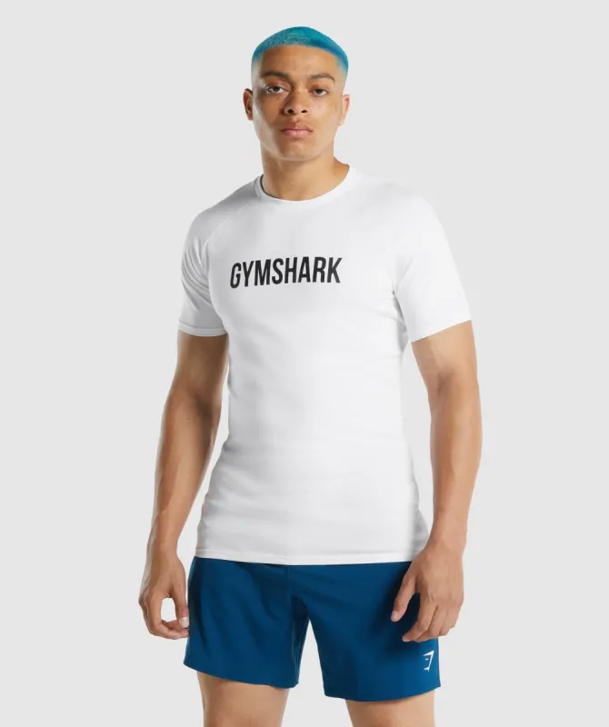 Gymshark Apollo T-Shirt - White sold by Gymshark