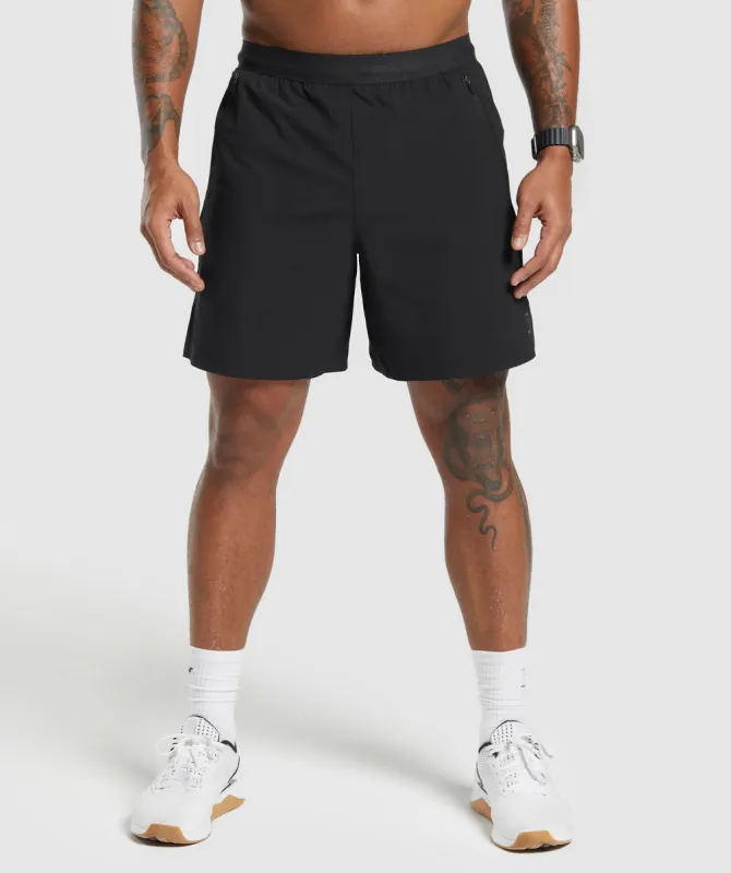 Gymshark Apex 7" Hybrid Shorts - Black sold by Gymshark