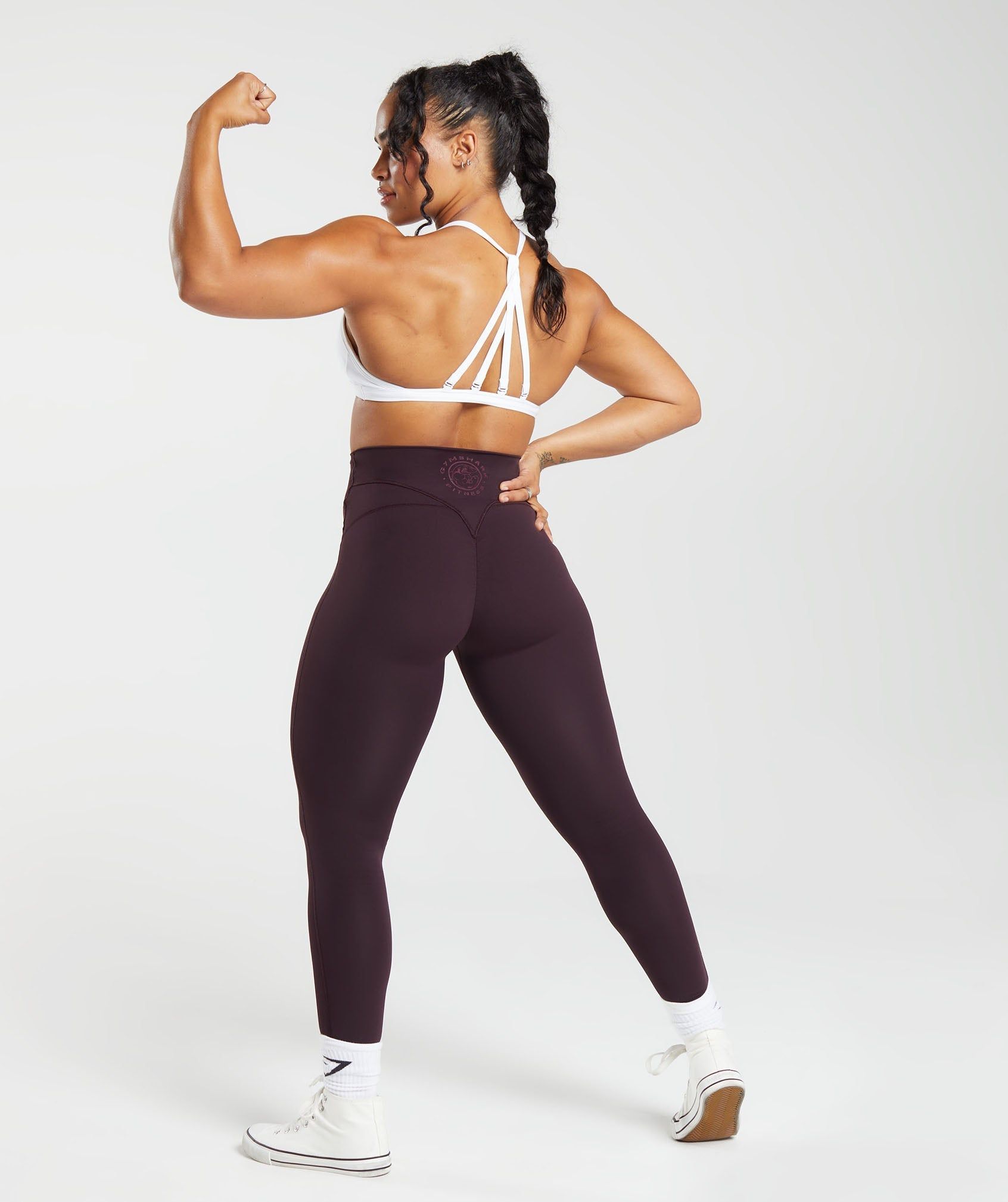 Gymshark Legacy Leggings - Plum Brown sold by Gymshark product image thumbnail 4