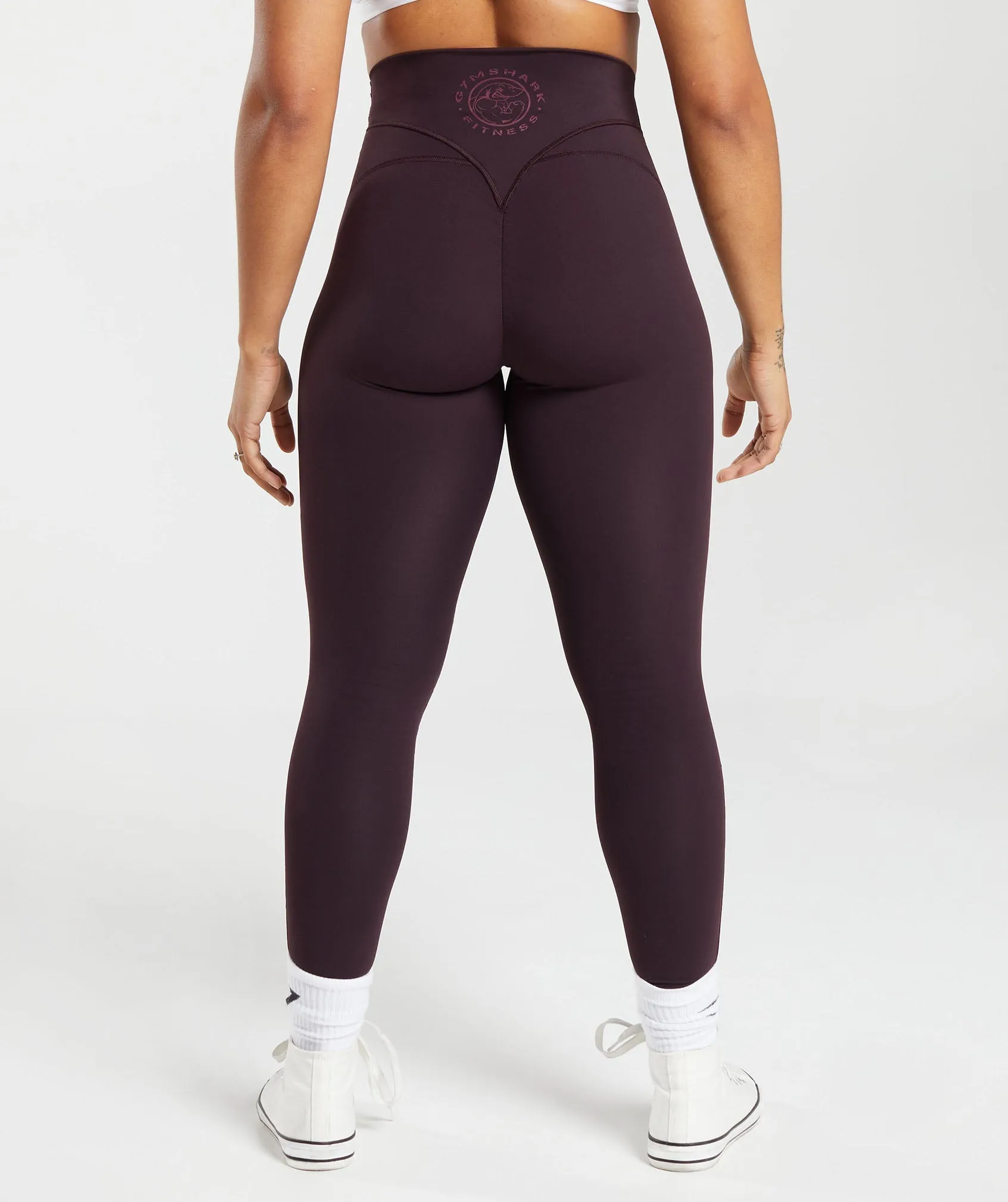 Gymshark Legacy Regular Leggings - Plum Brown sold by Gymshark product image thumbnail 2