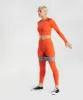 Gymshark Adapt Marl Seamless Long Sleeve Crop Top - Pepper Red/Zesty Orange sold by Gymshark
