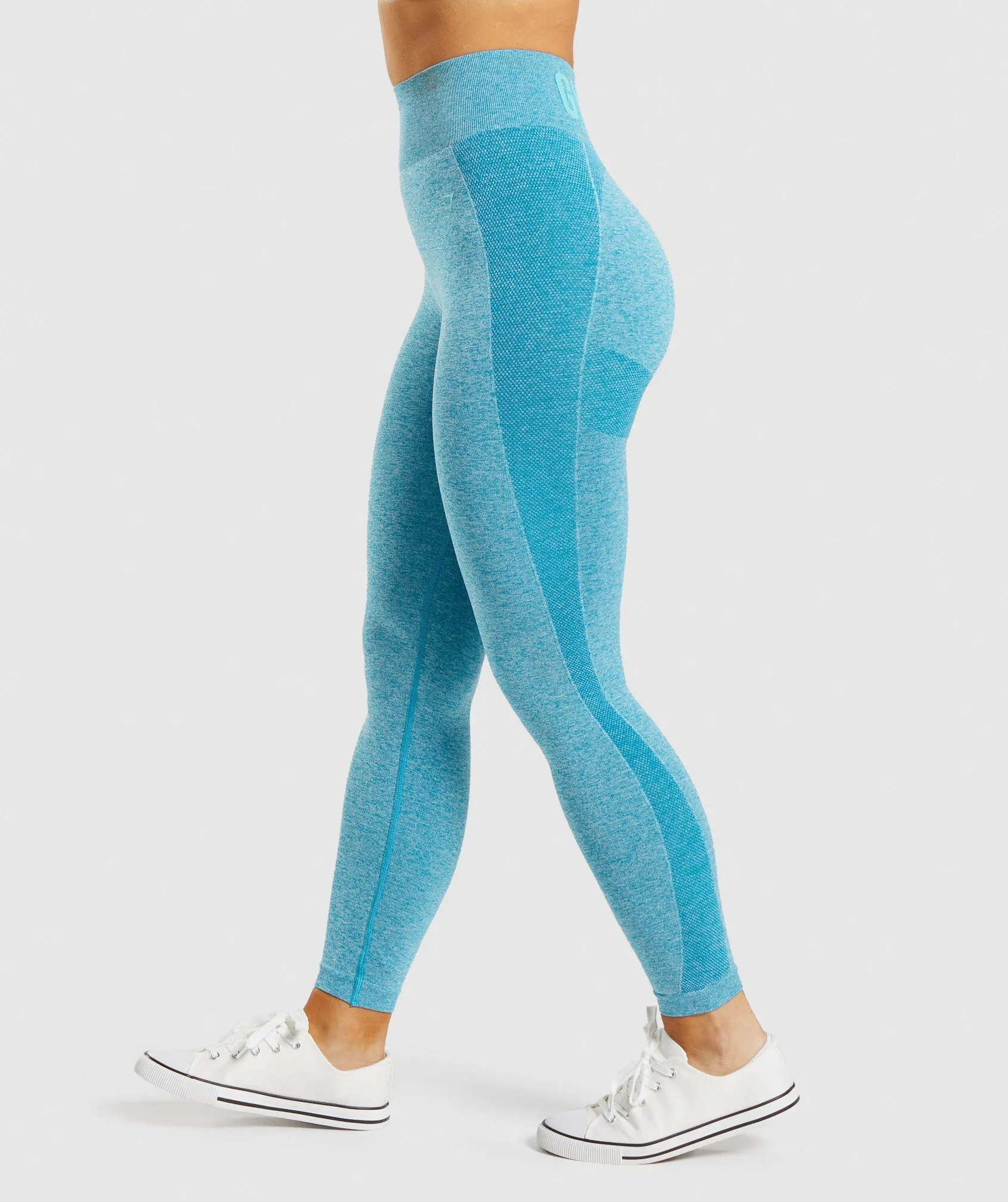 Gymshark Flex High Waisted Leggings - Atlas Blue Marl sold by Gymshark product image thumbnail 3