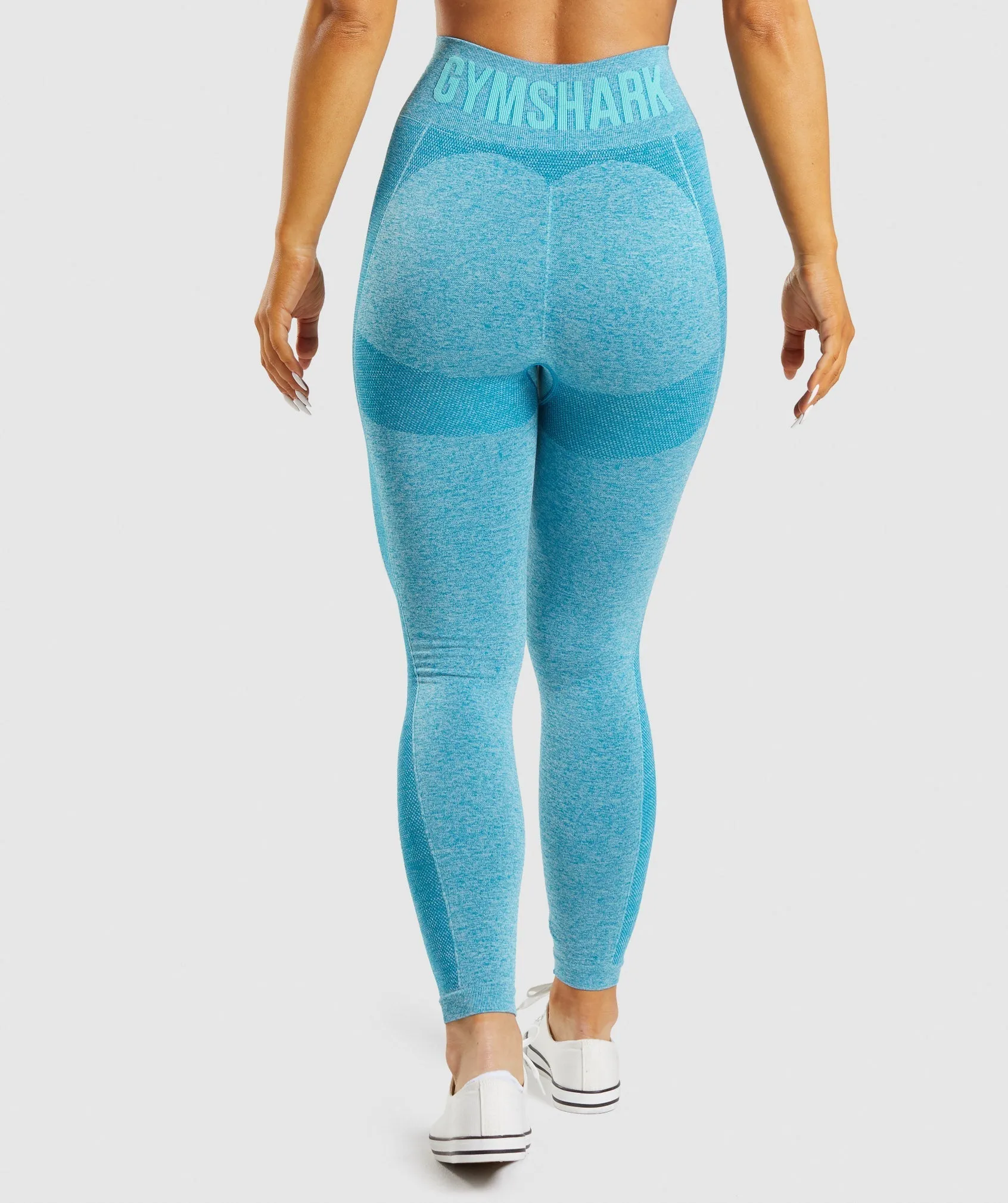 Gymshark Flex High Waisted Leggings - Atlas Blue Marl sold by Gymshark product image thumbnail 2