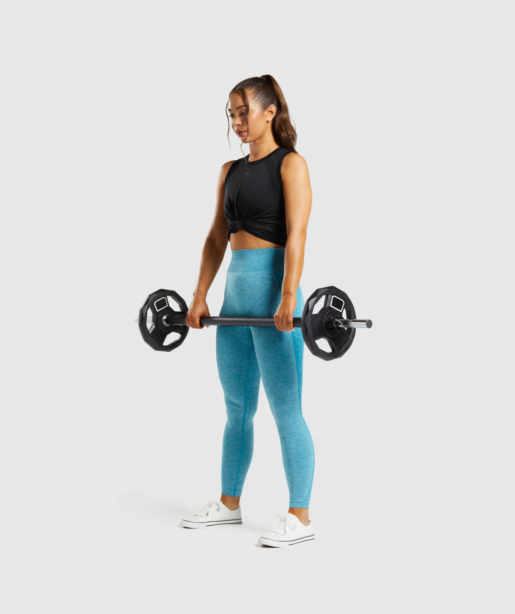 Gymshark Flex High Waisted Leggings - Atlas Blue Marl sold by Gymshark product image thumbnail 4