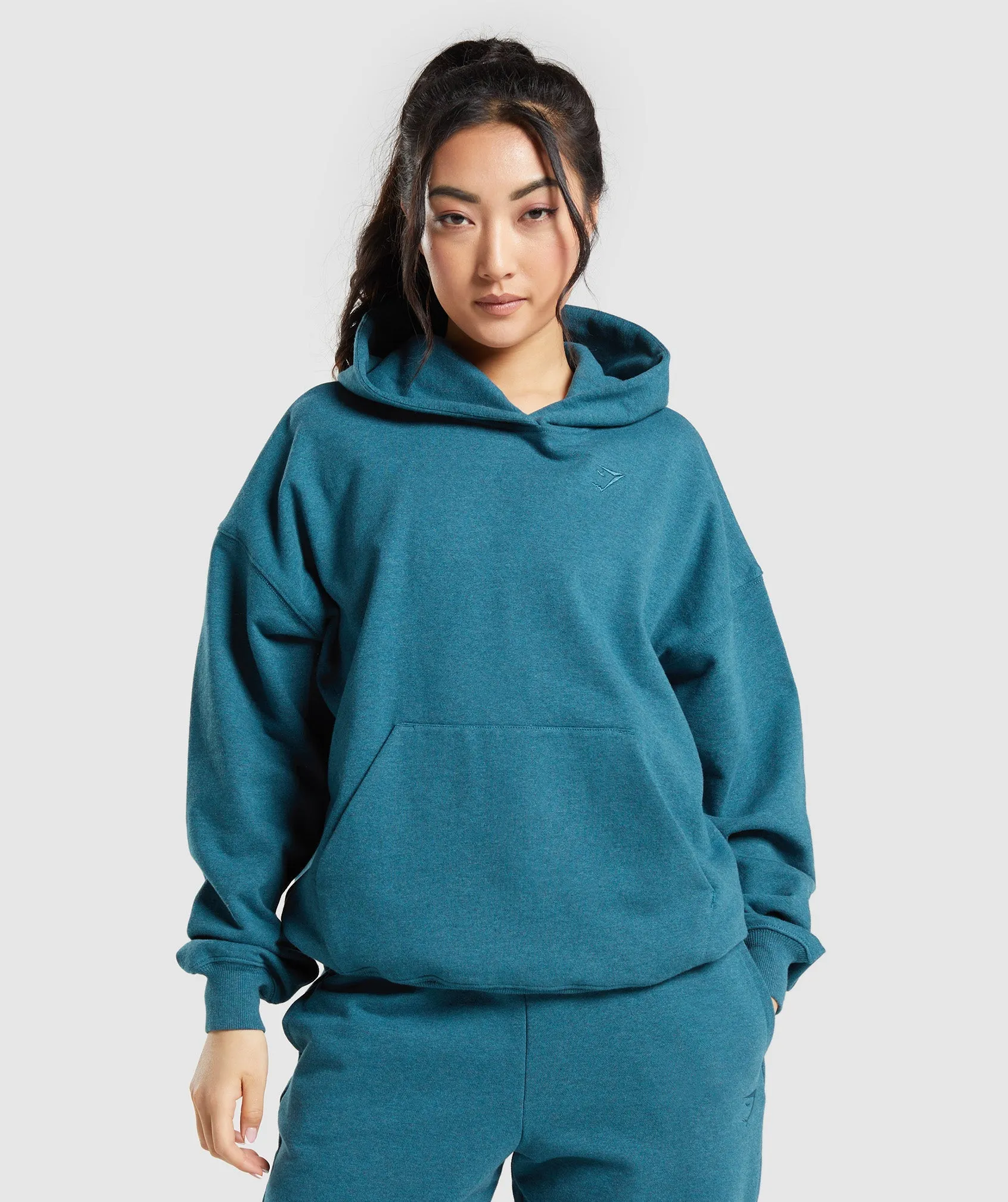 Gymshark Rest Day Sweats Hoodie - Steel Blue Marl sold by Gymshark