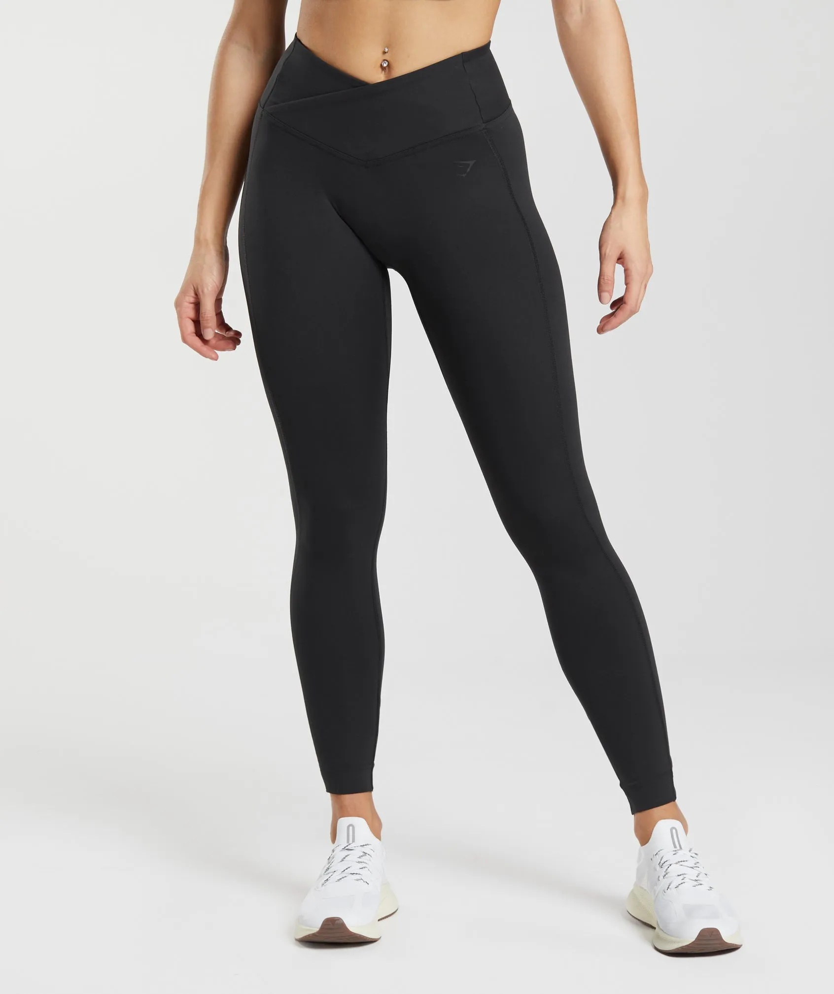 Gymshark Crossover Leggings - Black sold by Gymshark