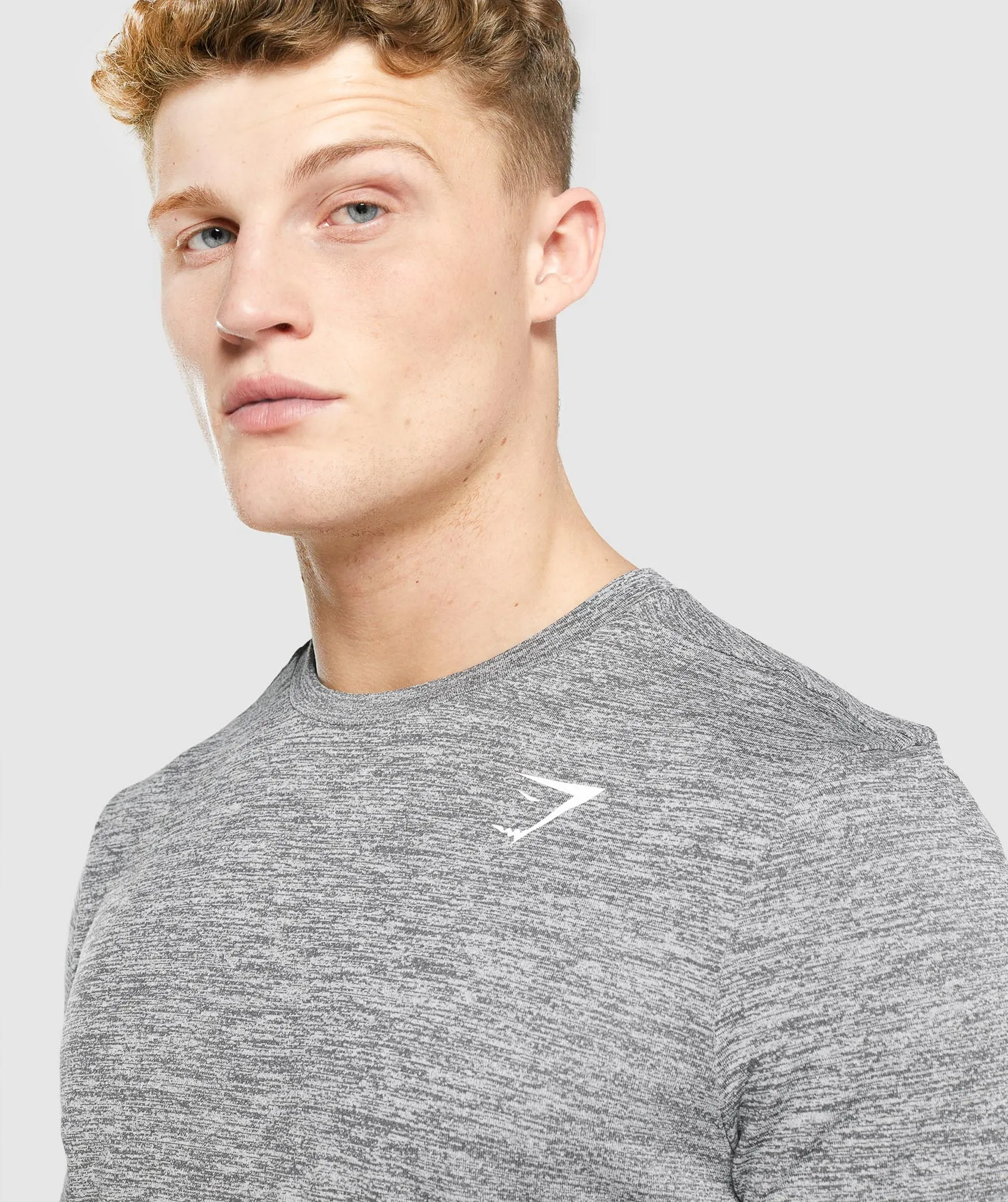 Gymshark Arrival Marl Long Sleeve T-Shirt - Charcoal Marl sold by Gymshark product image thumbnail 5